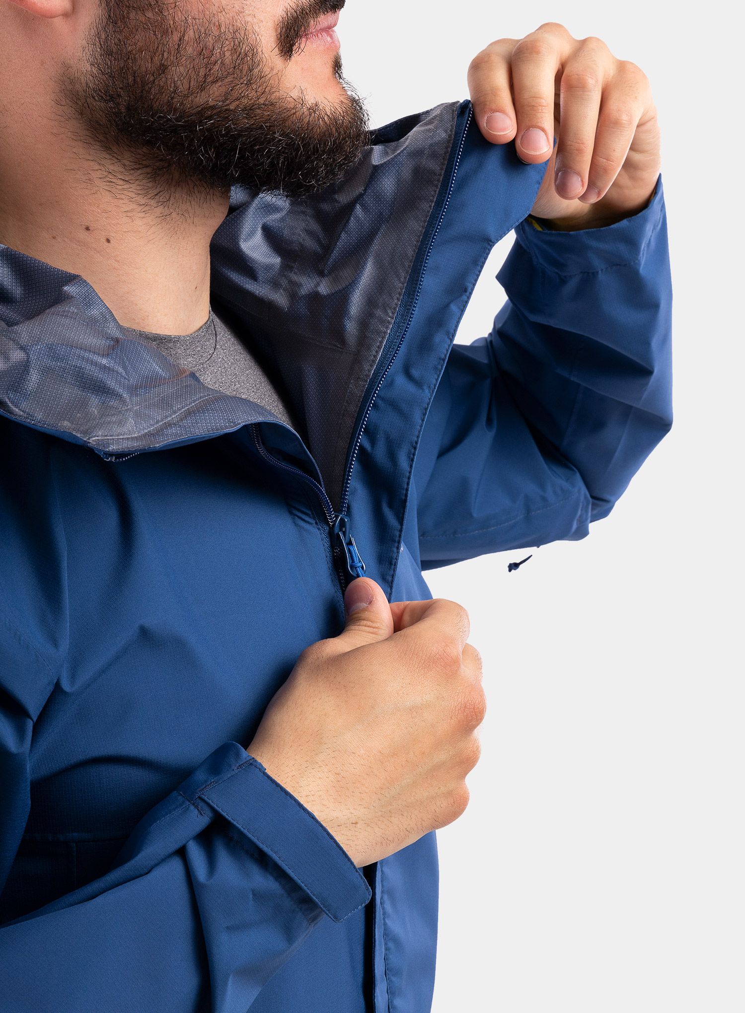 Куртка дощовик Rab Downpour Eco Jacket - nightfall blue