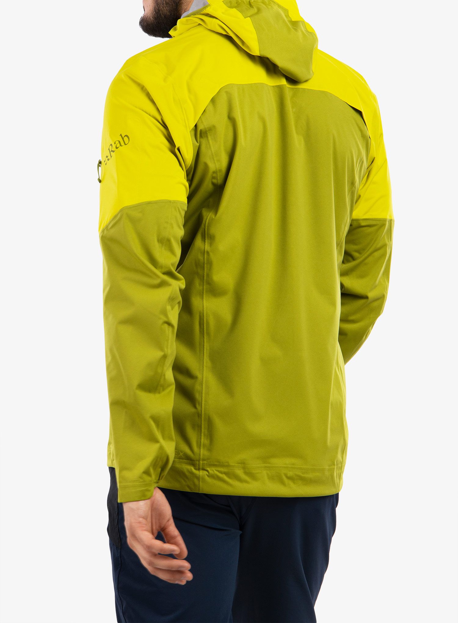 Куртка дощовик Rab Kinetic Ultra Jacket - aspen green/zest