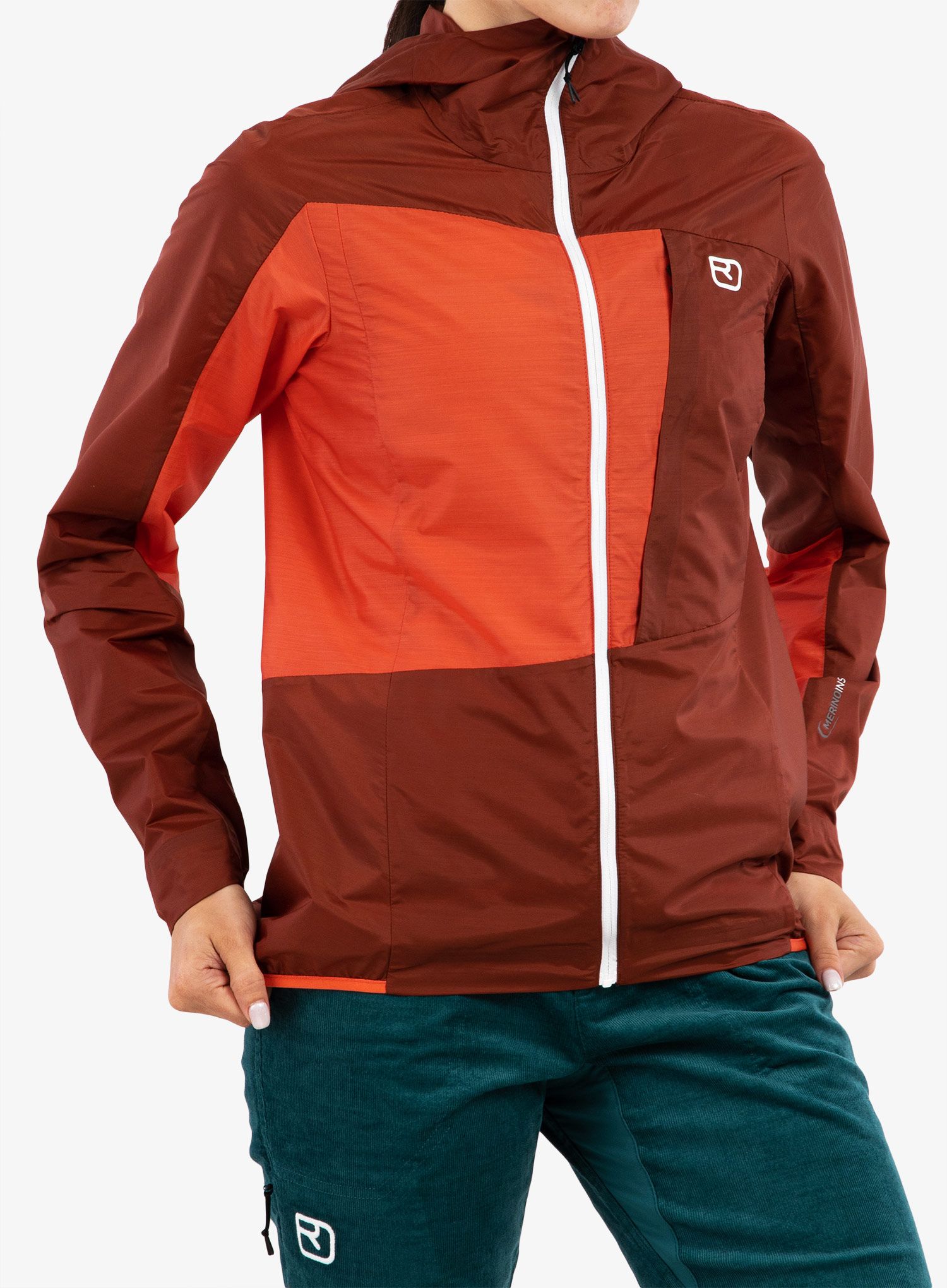Вітровка жіноча Ortovox Windbreaker Jacket - clay orange