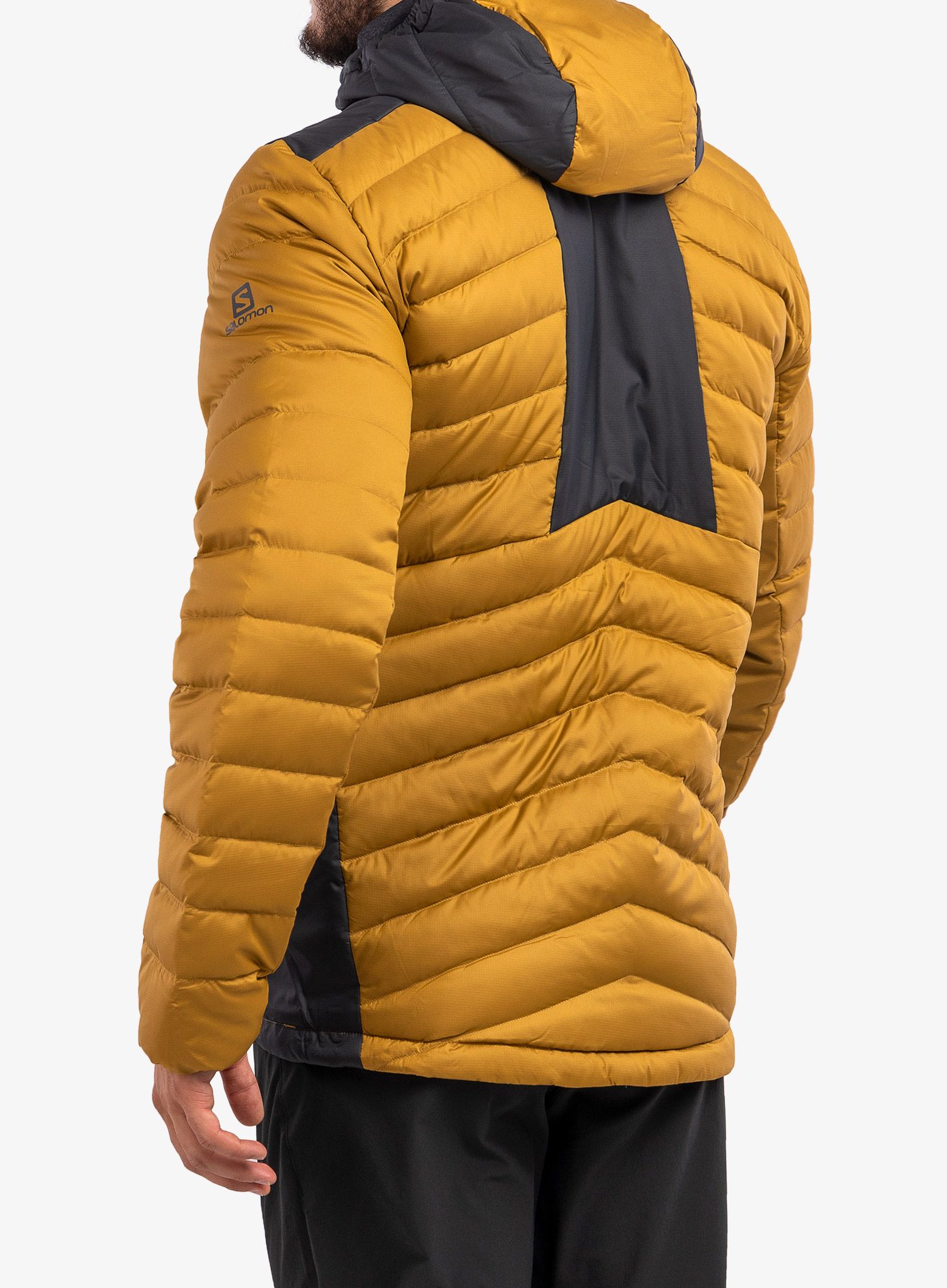 Пуховик Salomon Essential Xwarm Down Hoody - cumin/black