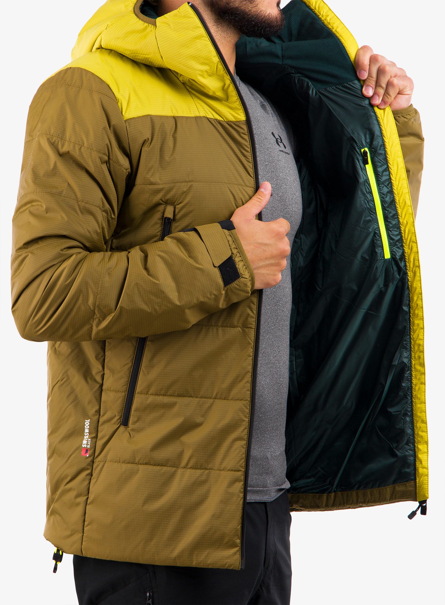 Куртка лижна Ortovox Swisswool Zinal Jacket - green moss
