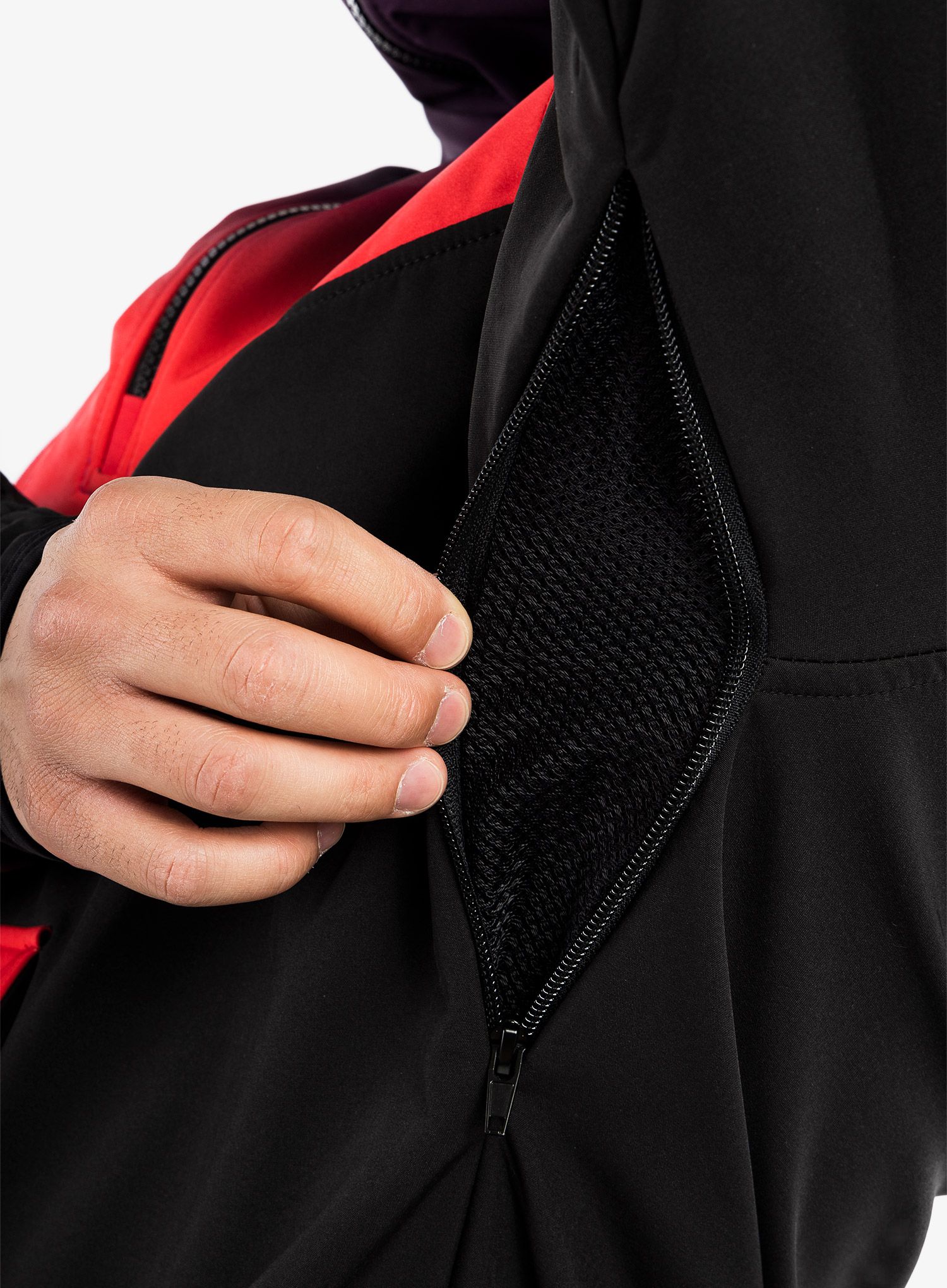 Куртка Majesty Anorak Softshell - black/gradient red