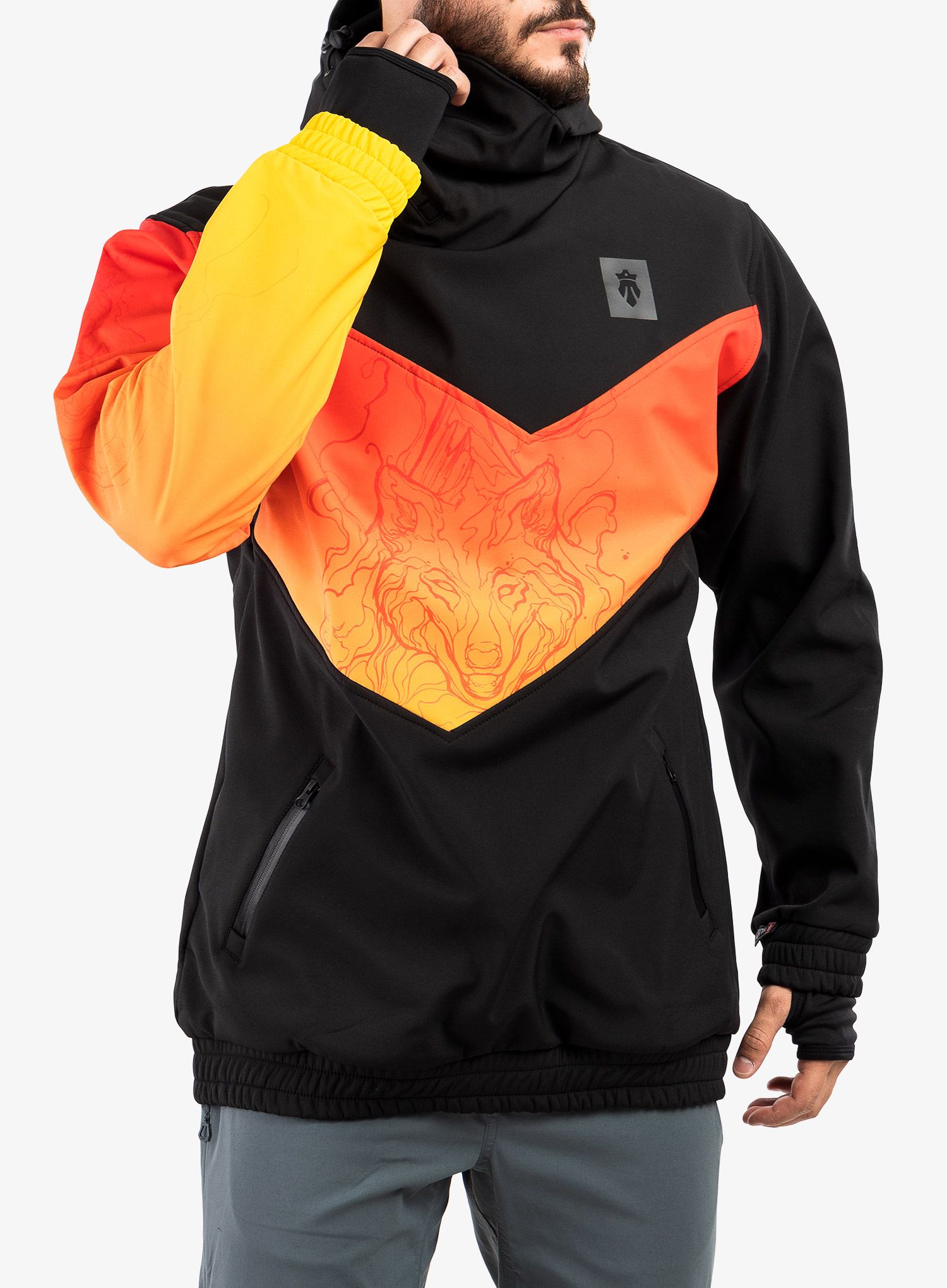 Куртка softshell Majesty Shadow Softshell - black/red