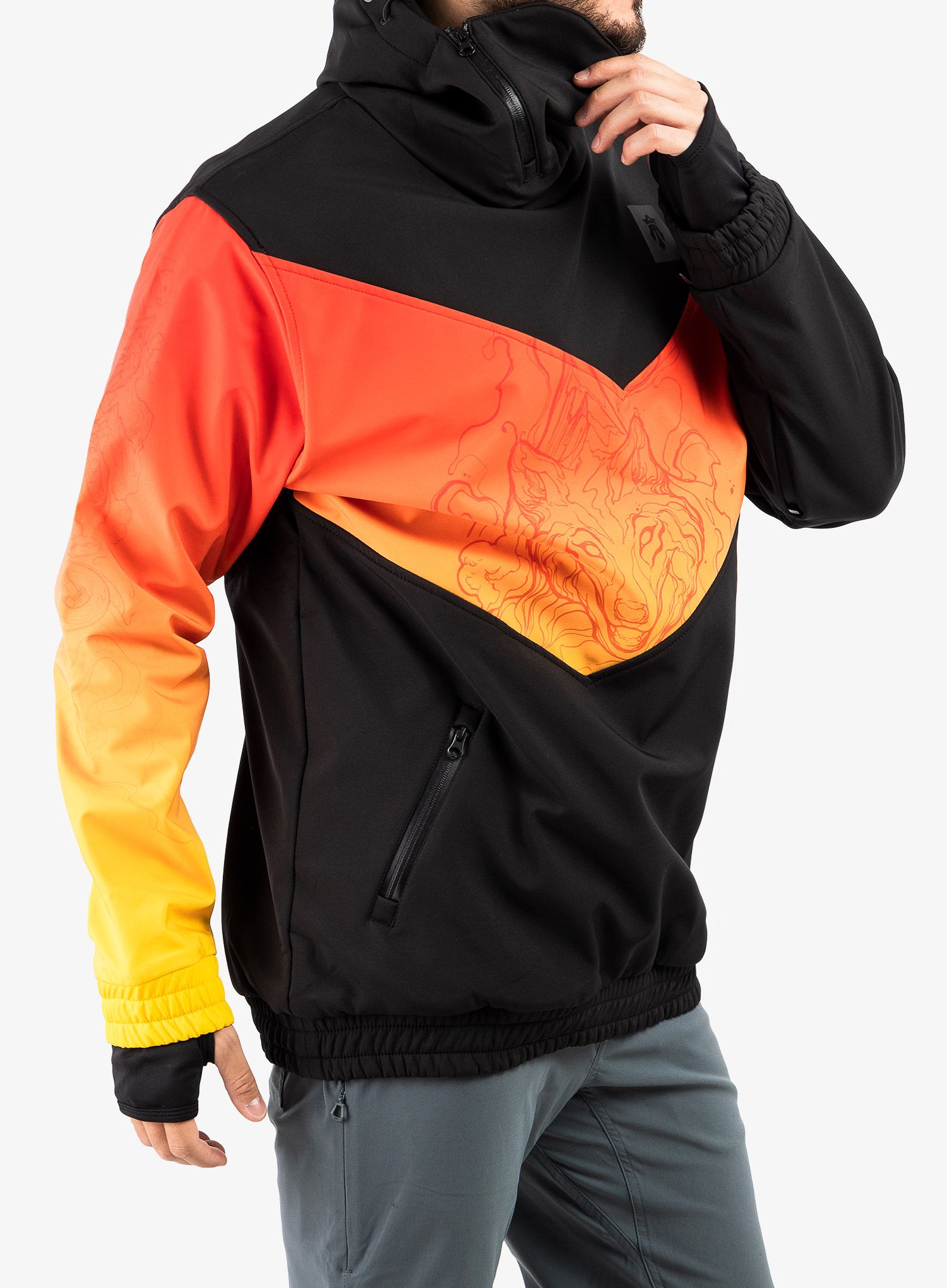 Куртка softshell Majesty Shadow Softshell - black/red