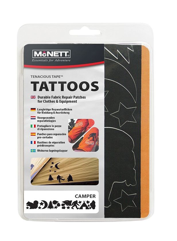 Латки для намету McNett Tenacious Tape Tattos Happy Camper - Happy Camper