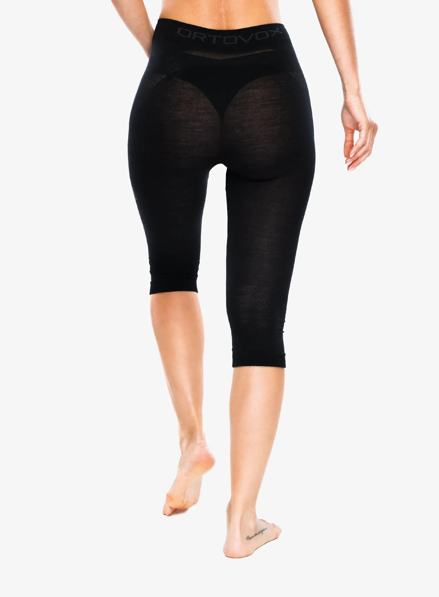 Термолегінси жіночі Ortovox 120 Comp Light Short Pants - black raven
