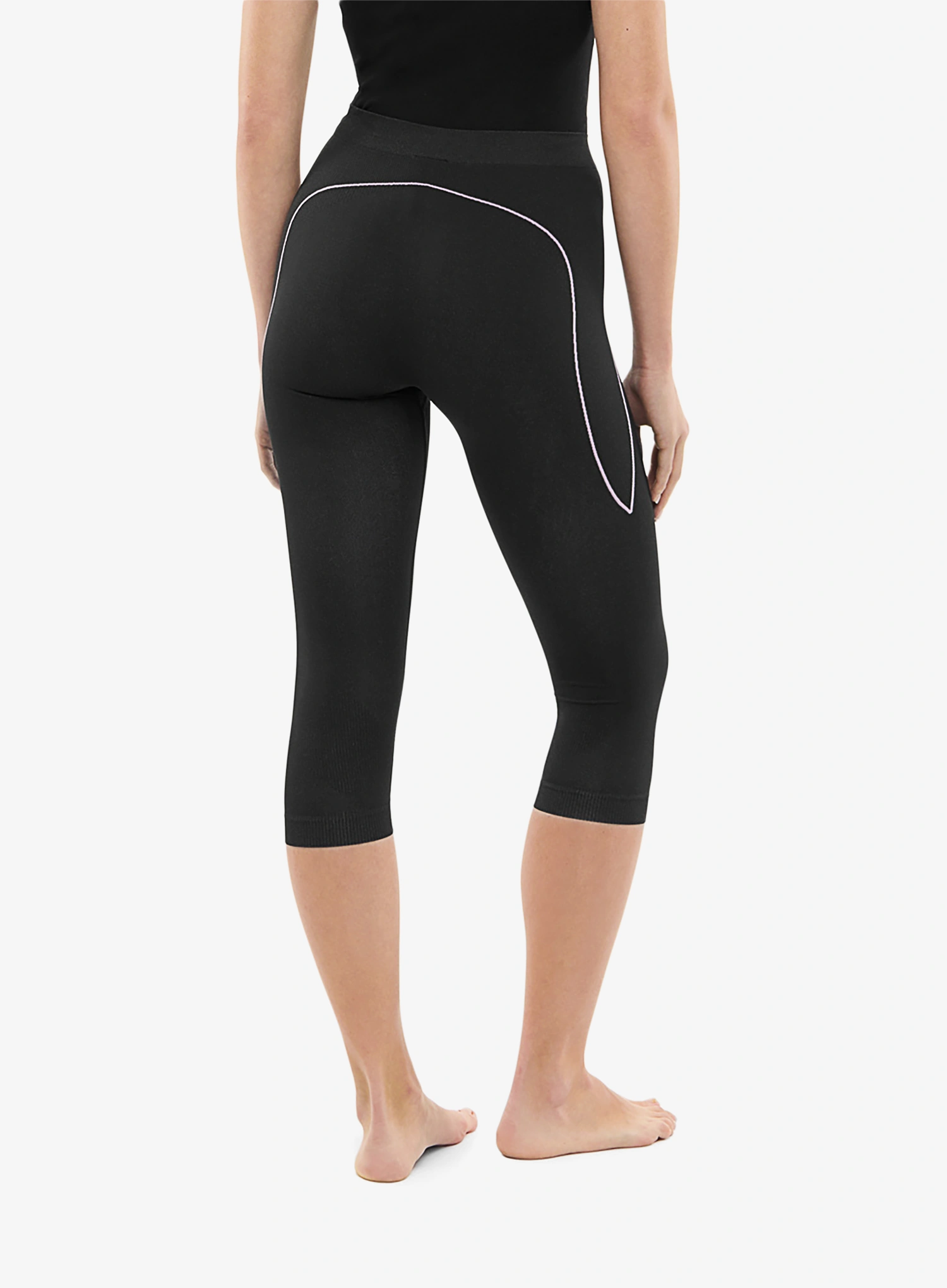 Термолегінси жіночі Viking Base Layer Etna 2.0 3/4 Pants - black/purple