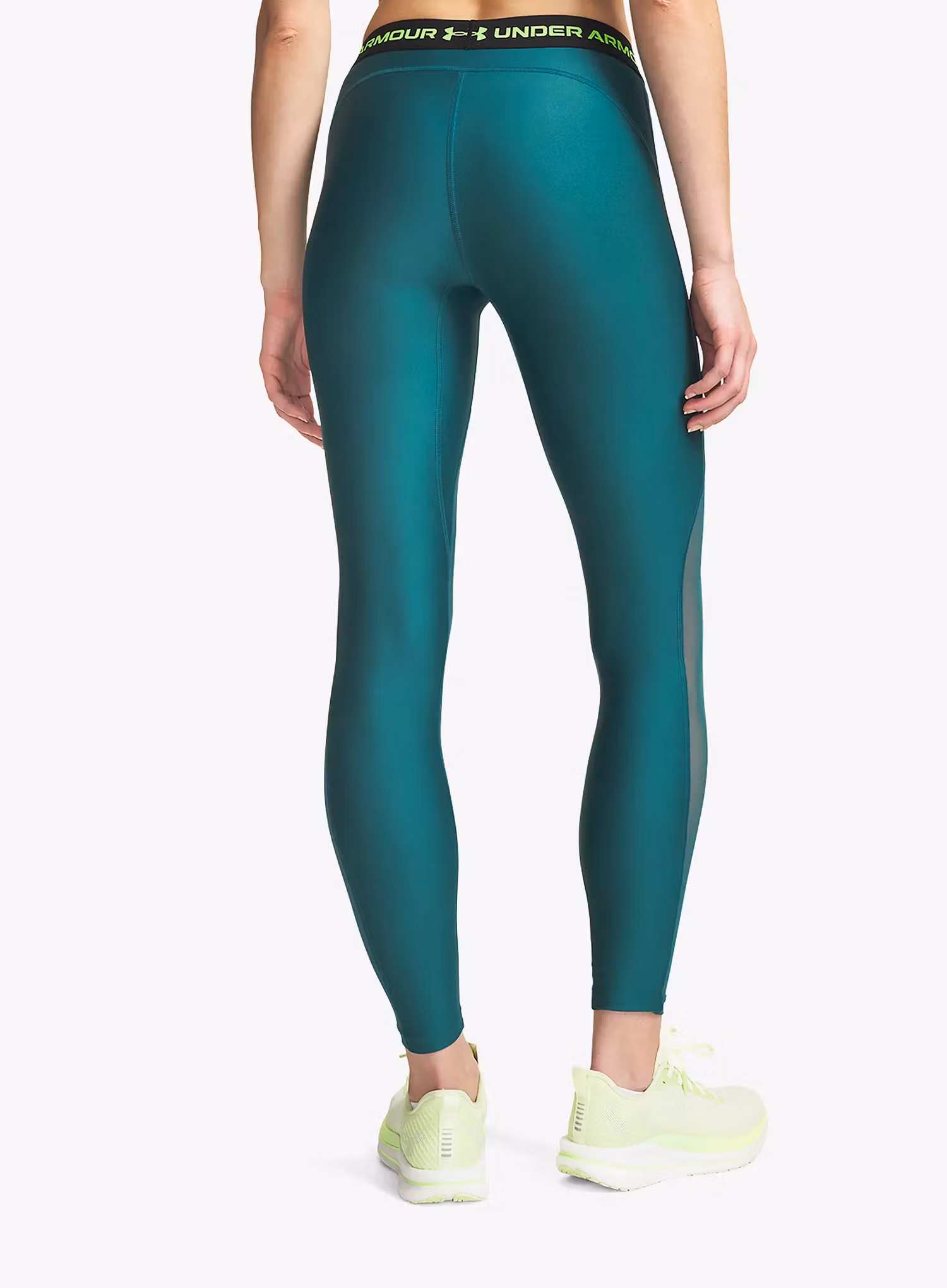 Легінси для тренувань жіночі Under Armour Heatgear Mesh Legging - rack green/hyper green