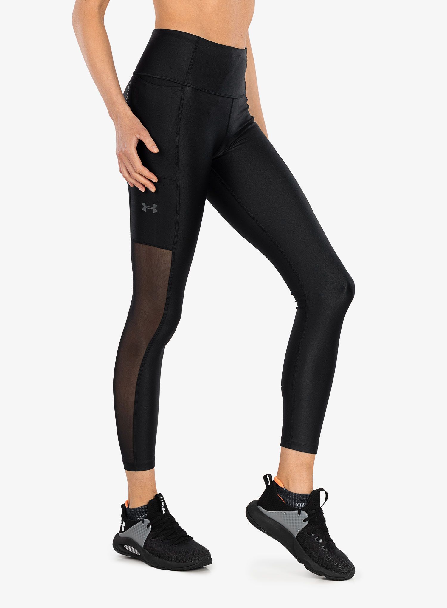 Штани для бігу жіночі Under Armour Iso-Chill Run Ankle Tight - black/reflective