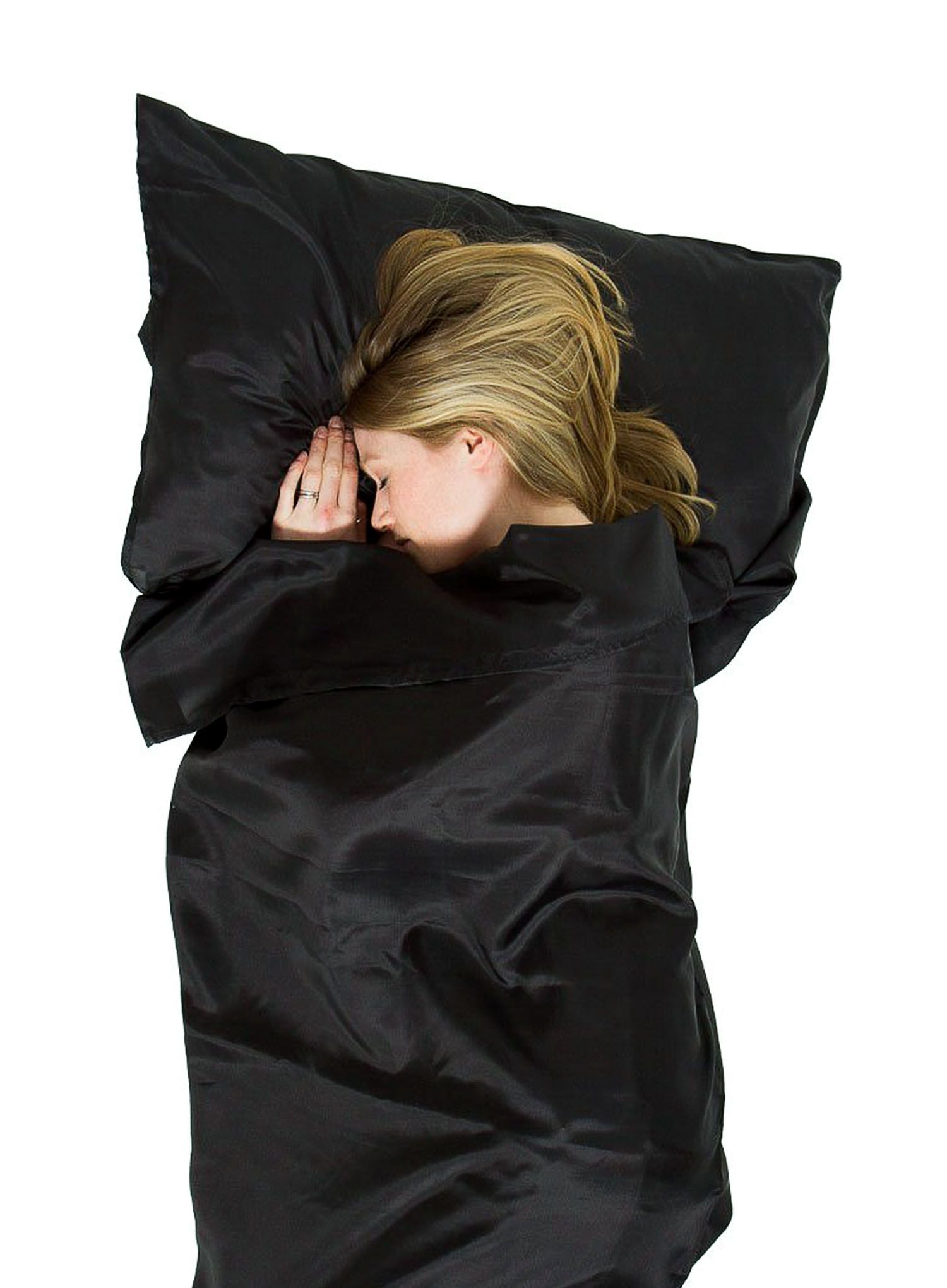 Вкладка для спальника Lifeventure Silk Ultimate Liner Rectangular - black