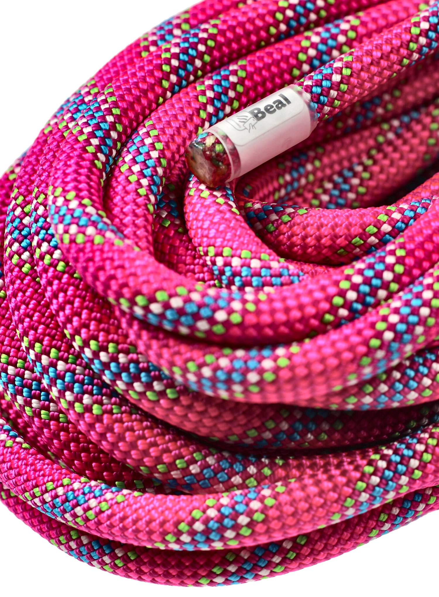 Мотузка динамічна Beal Tiger Unicore 10 mm x 50 m Dry Cover - fuchsia