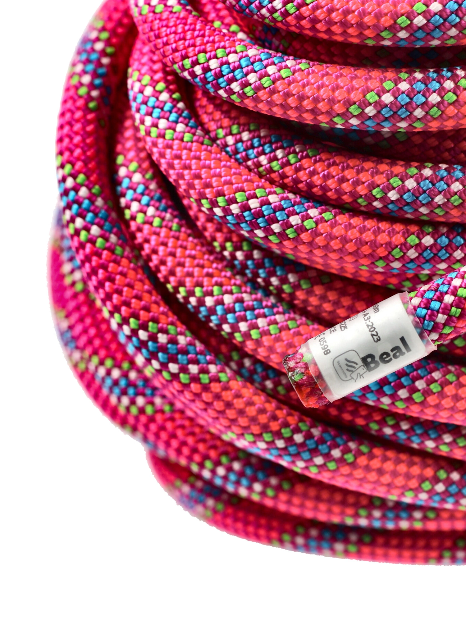 Мотузка динамічна Beal Tiger Unicore 10 mm x 60 m Dry Cover - fuchsia