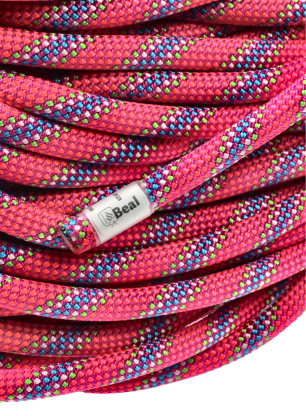 Мотузка динамічна Beal Tiger Unicore 10 mm x 70 m Dry Cover - fuchsia