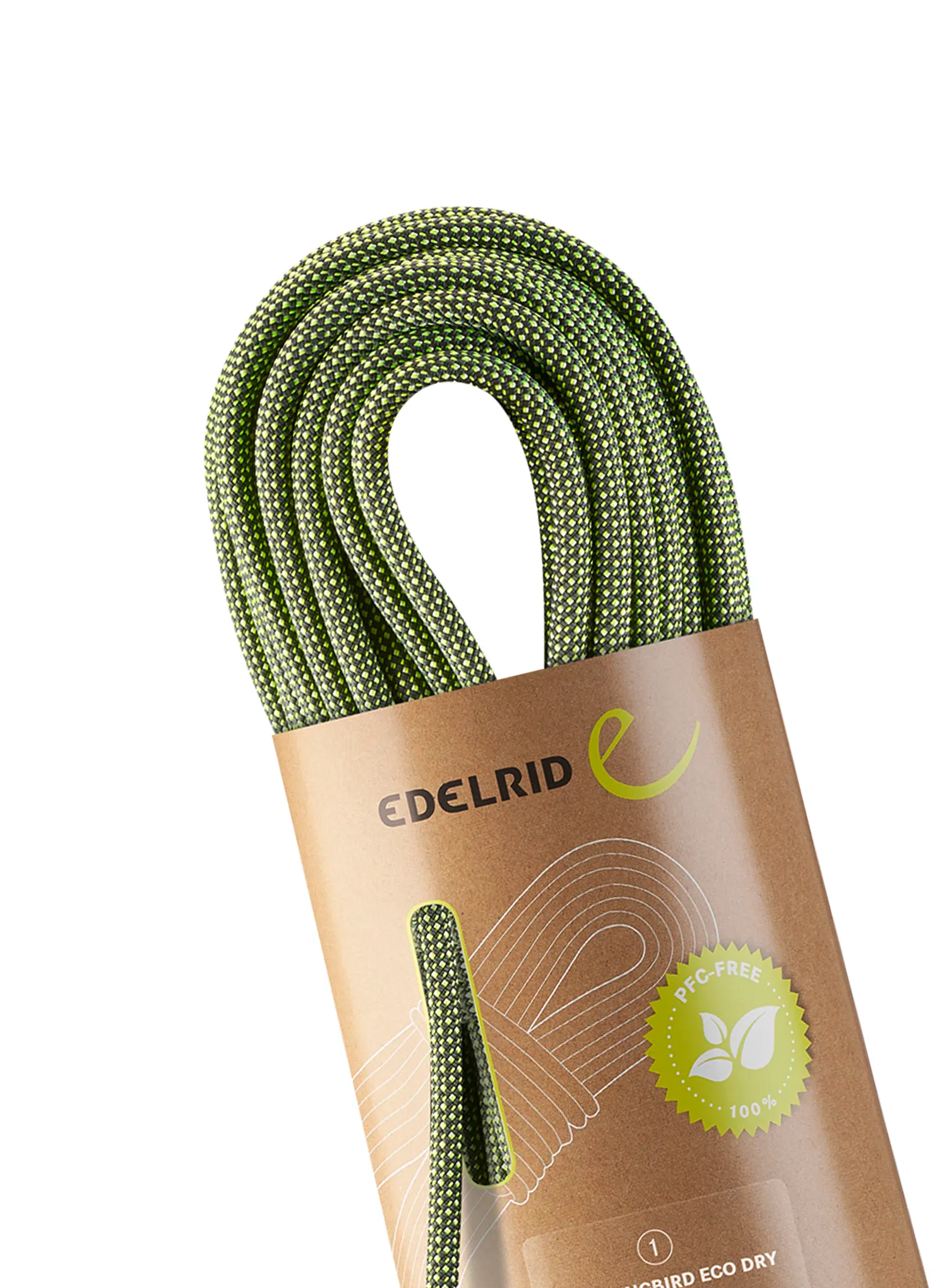 Мотузка динамічна Edelrid Hummingbird Eco Dry 9,2 mm 50 m - night/citrus