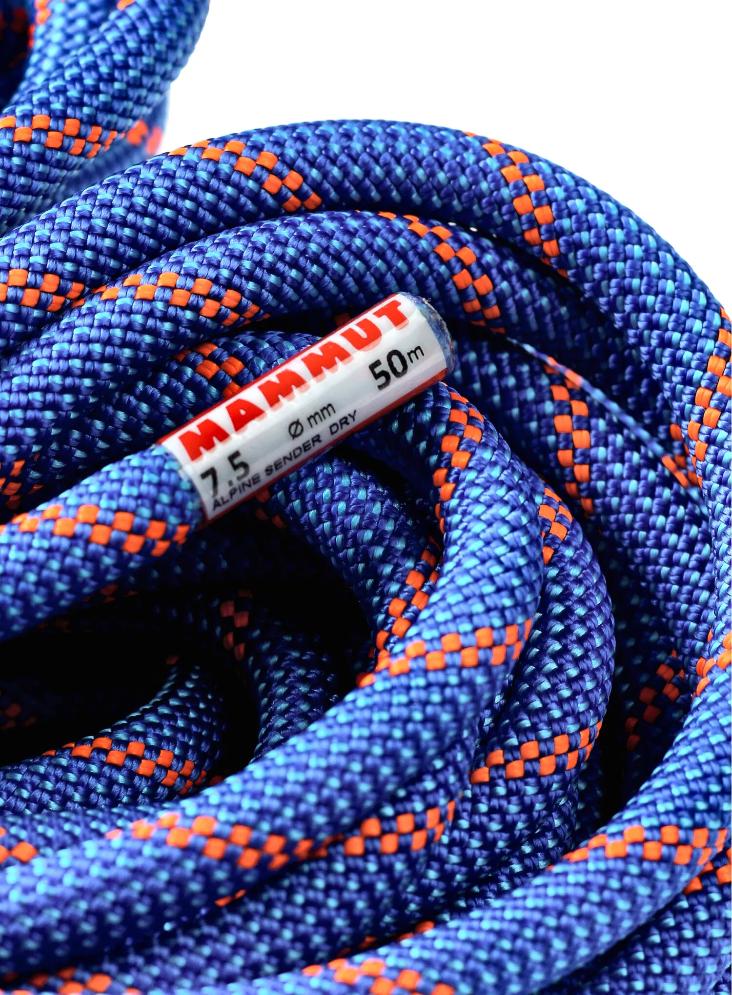 Мотузка для альпінізму Mammut 7.5 Alpine Sender Dry Rope 50 m - blue/vibrant orange