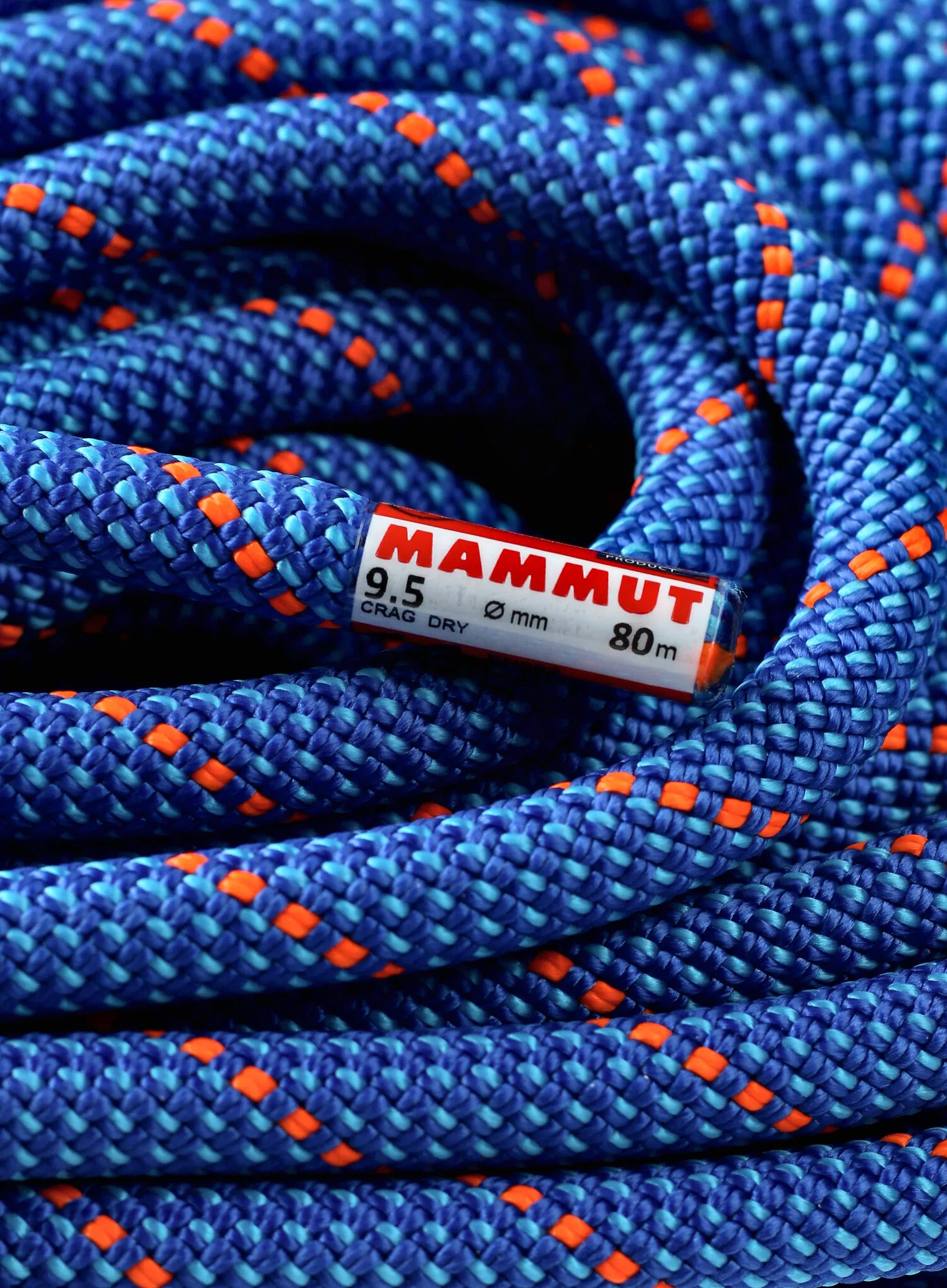Мотузка для альпінізму Mammut 9.5 Crag Dry Rope 80 m - ocean/blue