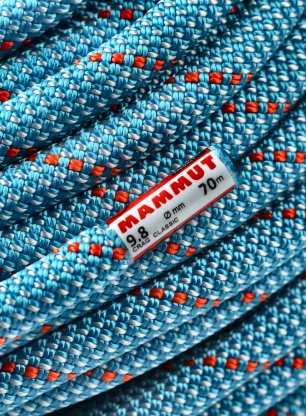 Мотузка для альпінізму Mammut 9.8 Crag Classic Rope 70 m - white/ice mint
