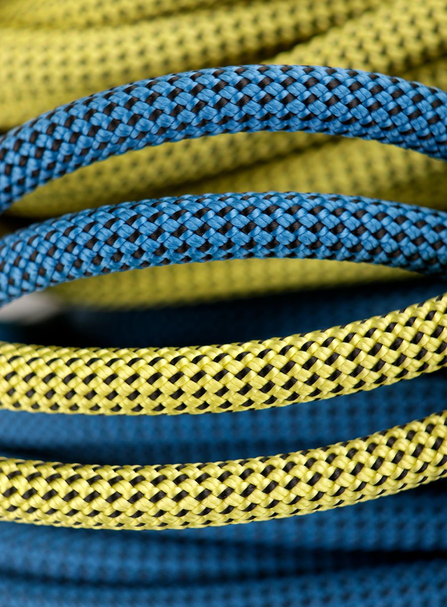 Мотузка динамічна Black Diamond 7.0 Dry Climbing Rope - yellow/aqua