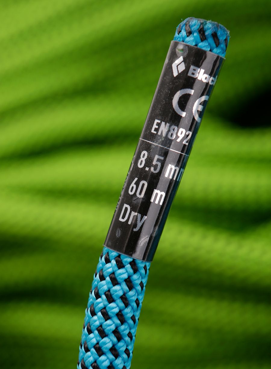 Мотузка для альпінізму Black Diamond 8.5 Dry Climbing Rope 60m - green/ultra blue
