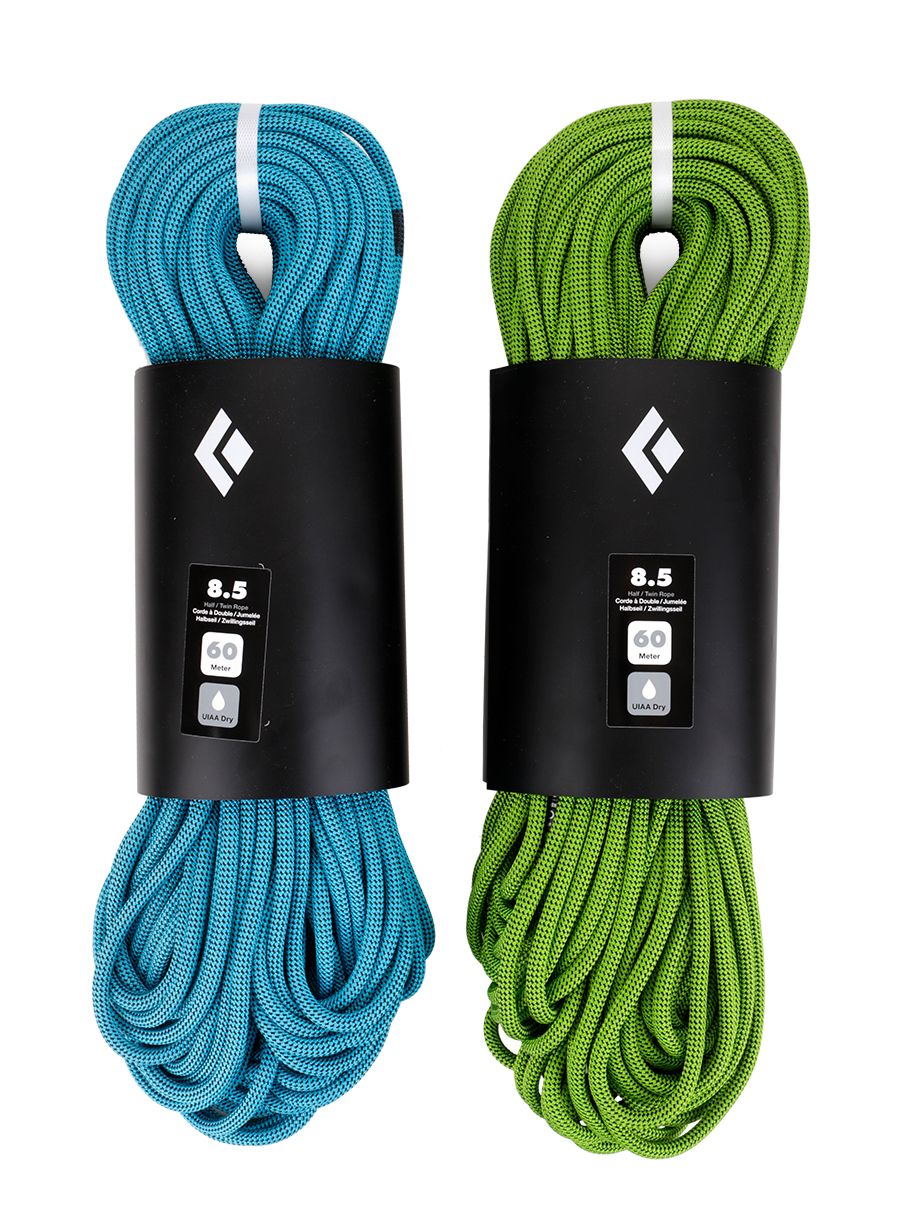 Мотузка для альпінізму Black Diamond 8.5 Dry Climbing Rope 60m - green/ultra blue