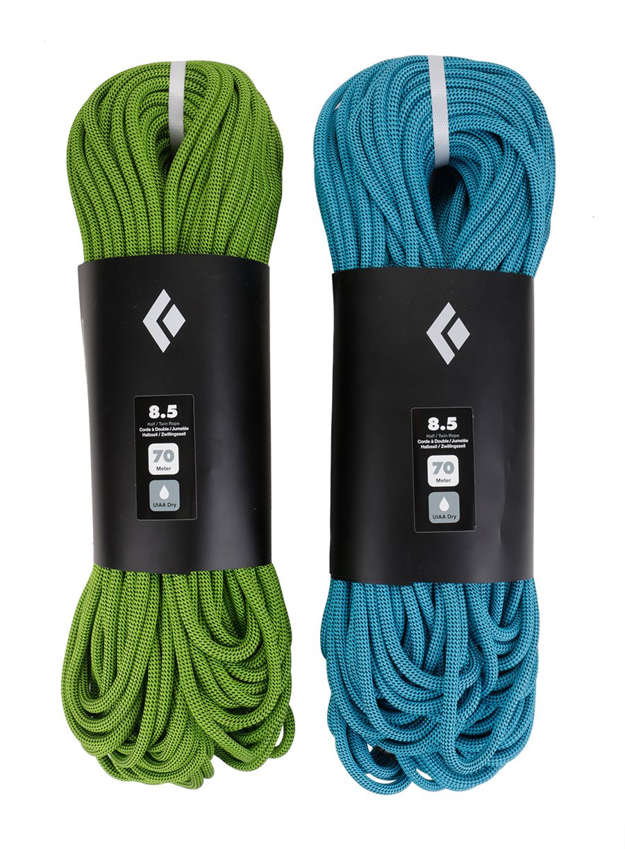 Мотузка для альпінізму Black Diamond 8.5 Climbing Rope Dry 70m - green/ultra blue