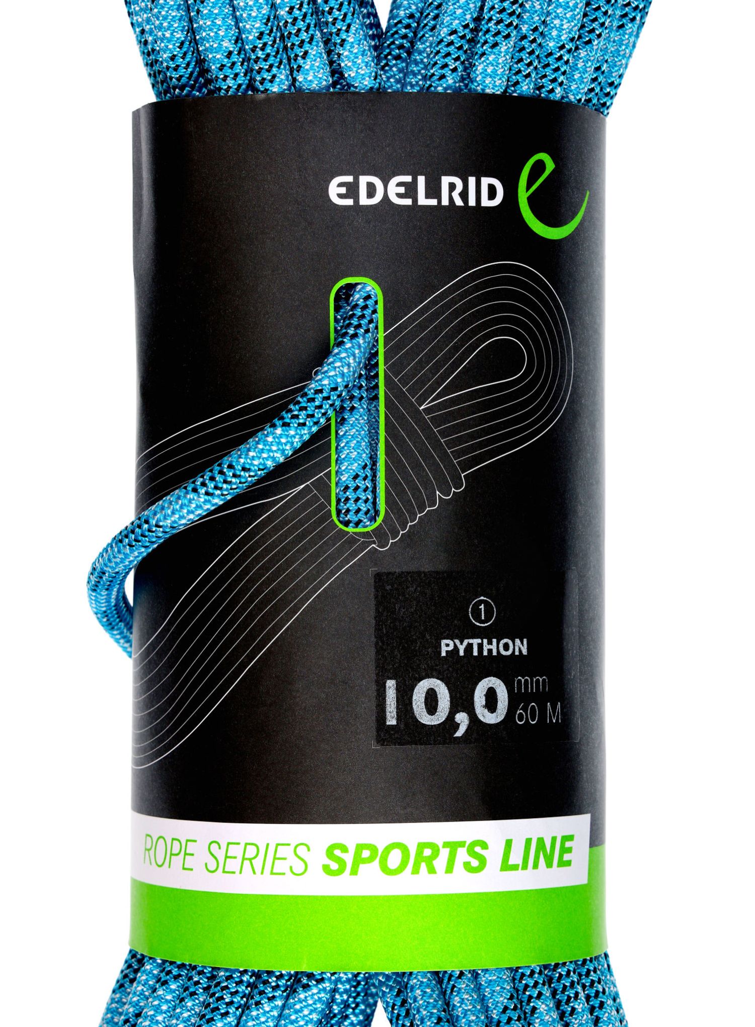 Мотузка динамічна Edelrid Python 10 mm 60 m - blue