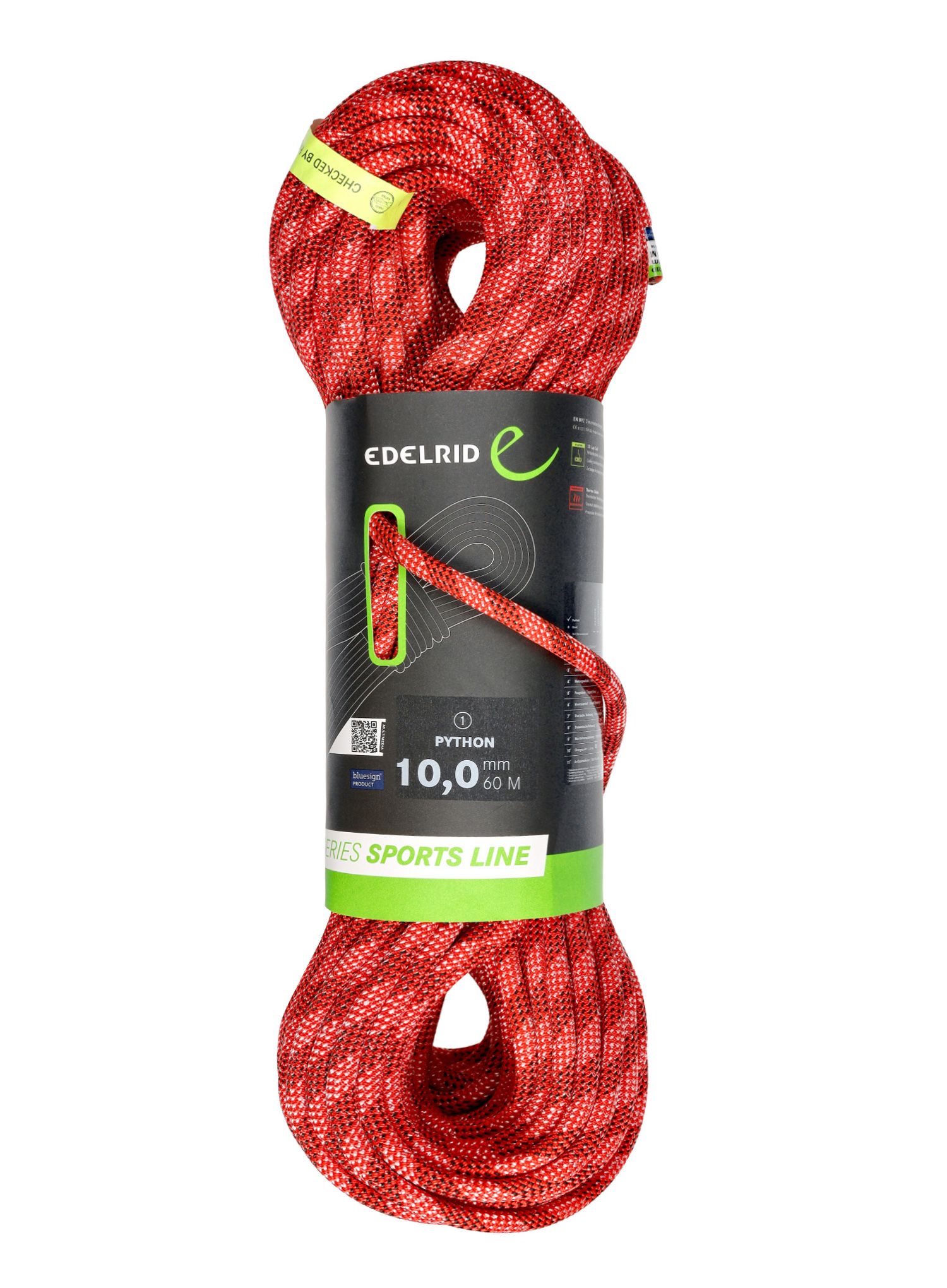 Мотузка динамічна Edelrid Python 10 mm 60 m - red