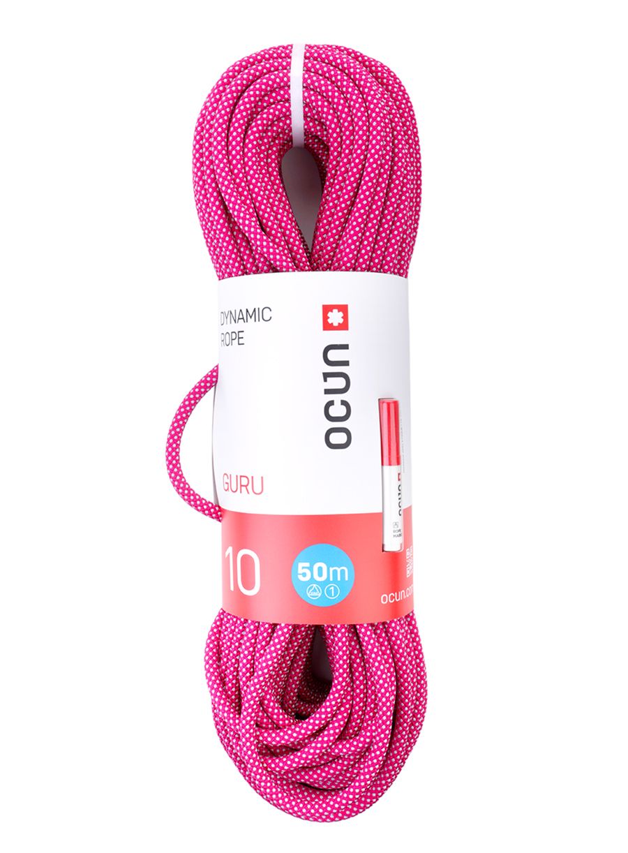 Мотузка для альпінізму Ocun Guru 10 mm 50m - violet