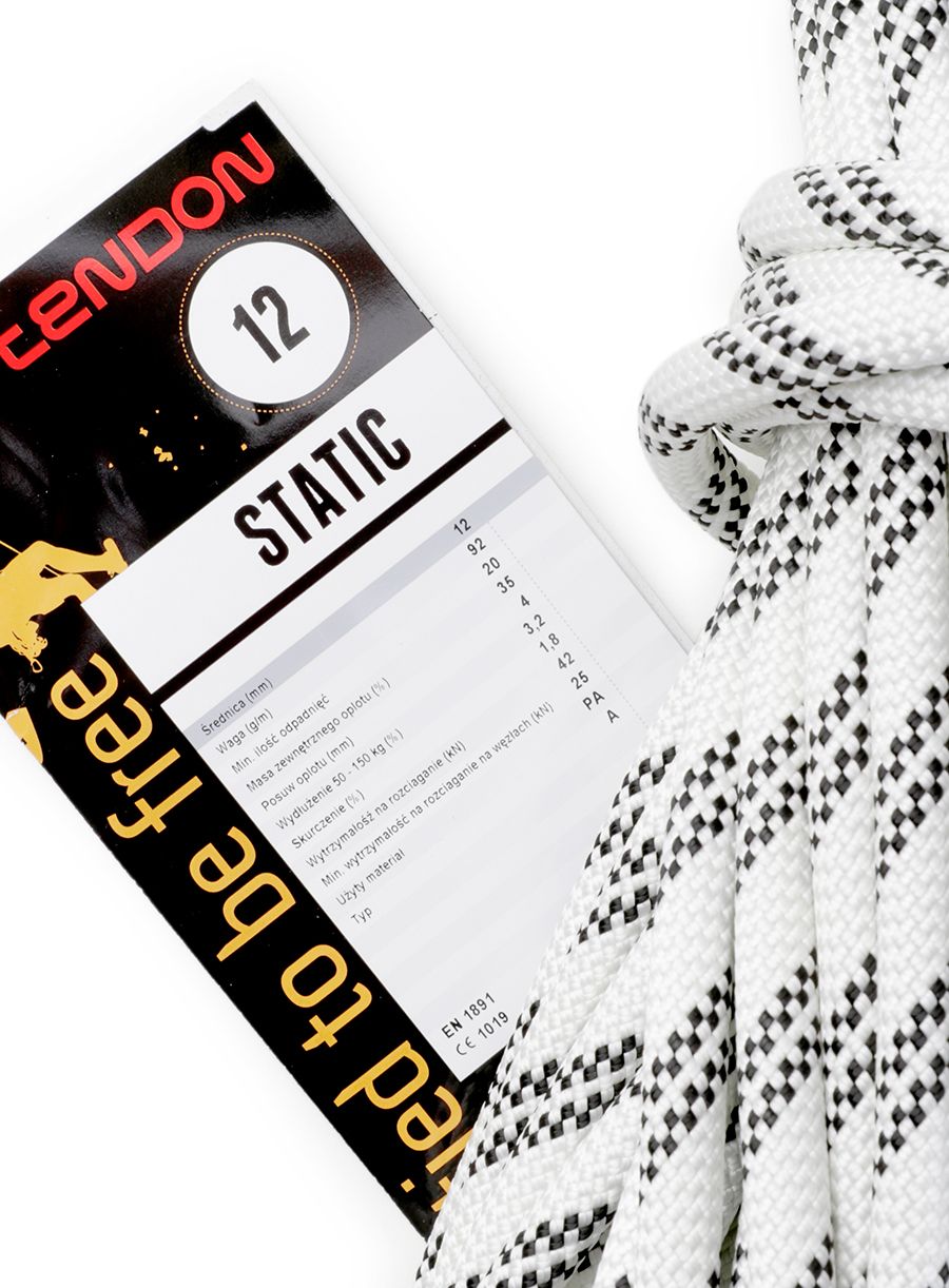 Мотузка статична Tendon Static 12 mm 200 m - white