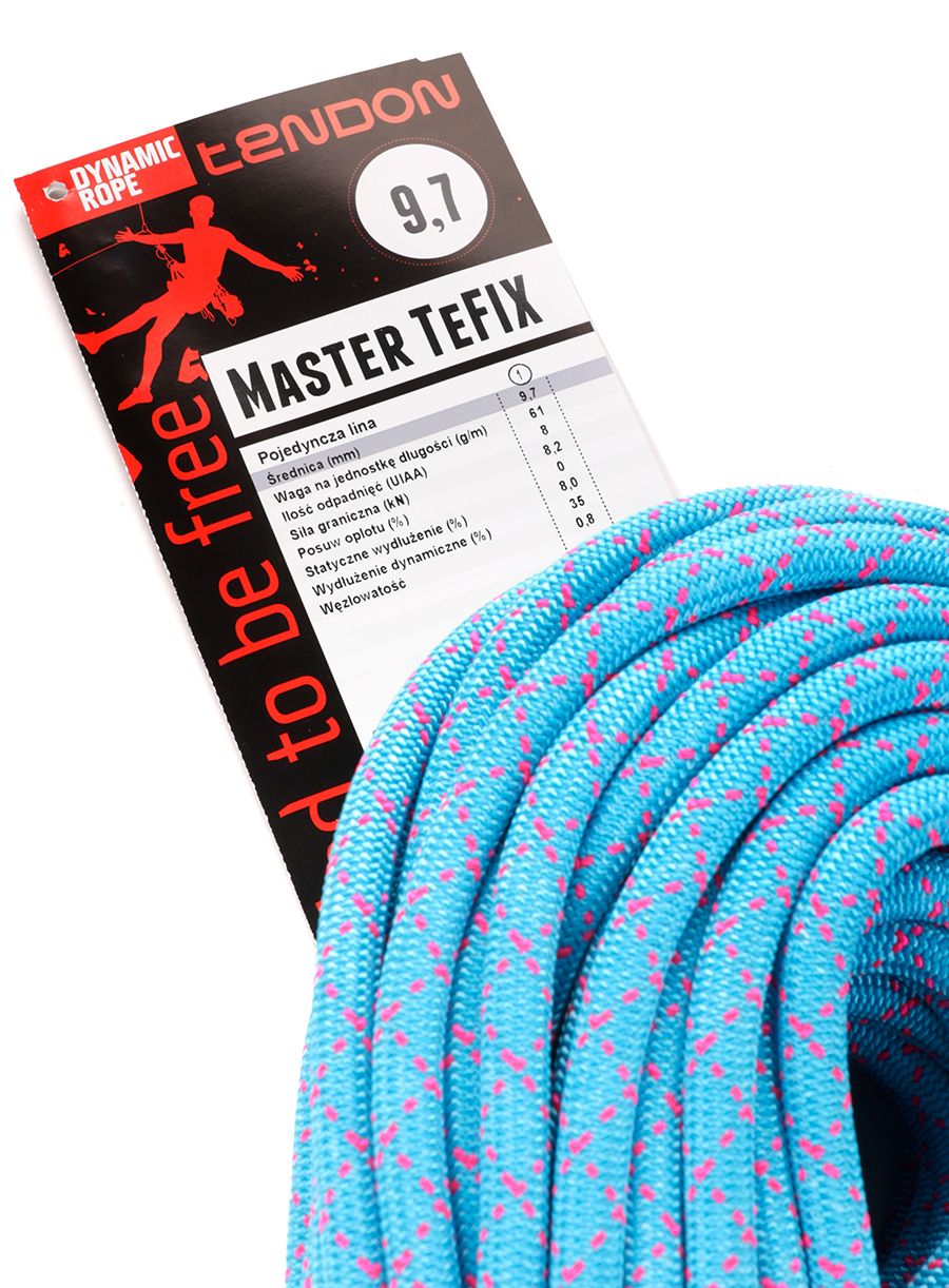 Мотузка для альпінізму Tendon Master 9,7 TeFIX 50m - turquoise