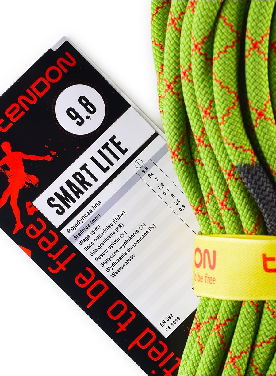Мотузка для альпінізму Tendon Smart Lite 9,8 mm 50 m - green