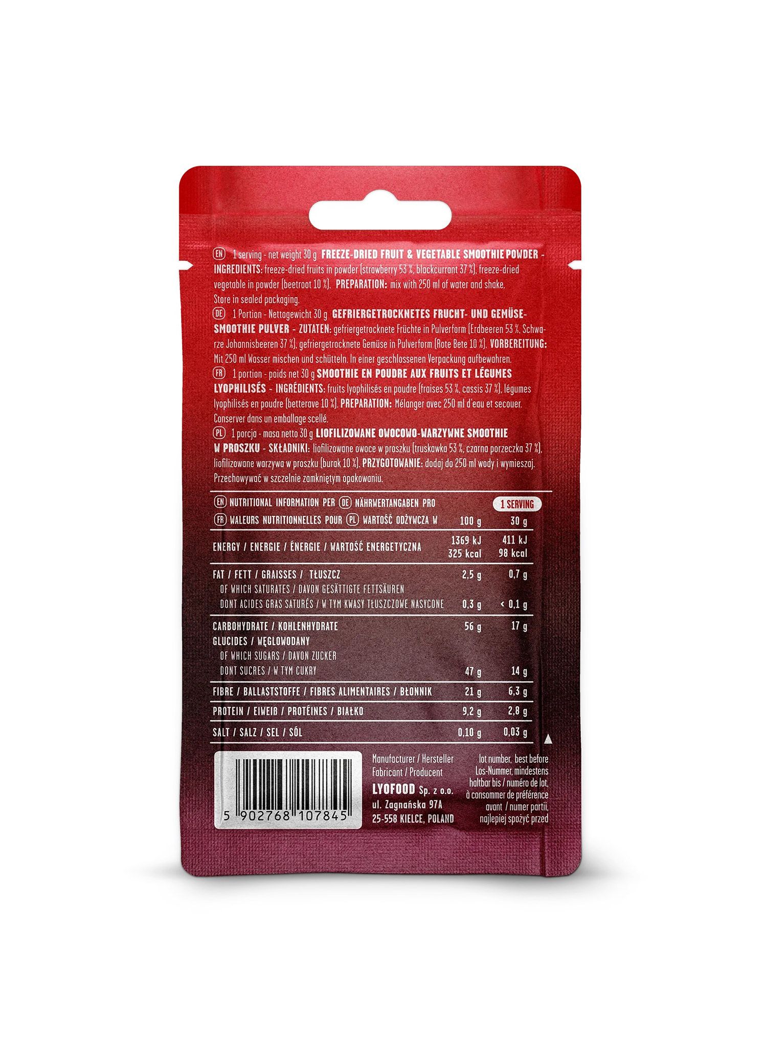 Сублімована LYOFOOD Ruby Smoothie 280 ml