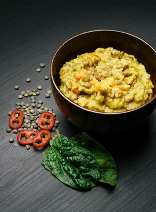 Сублімована Real Turmat Couscous with lentils and spinach 500 g
