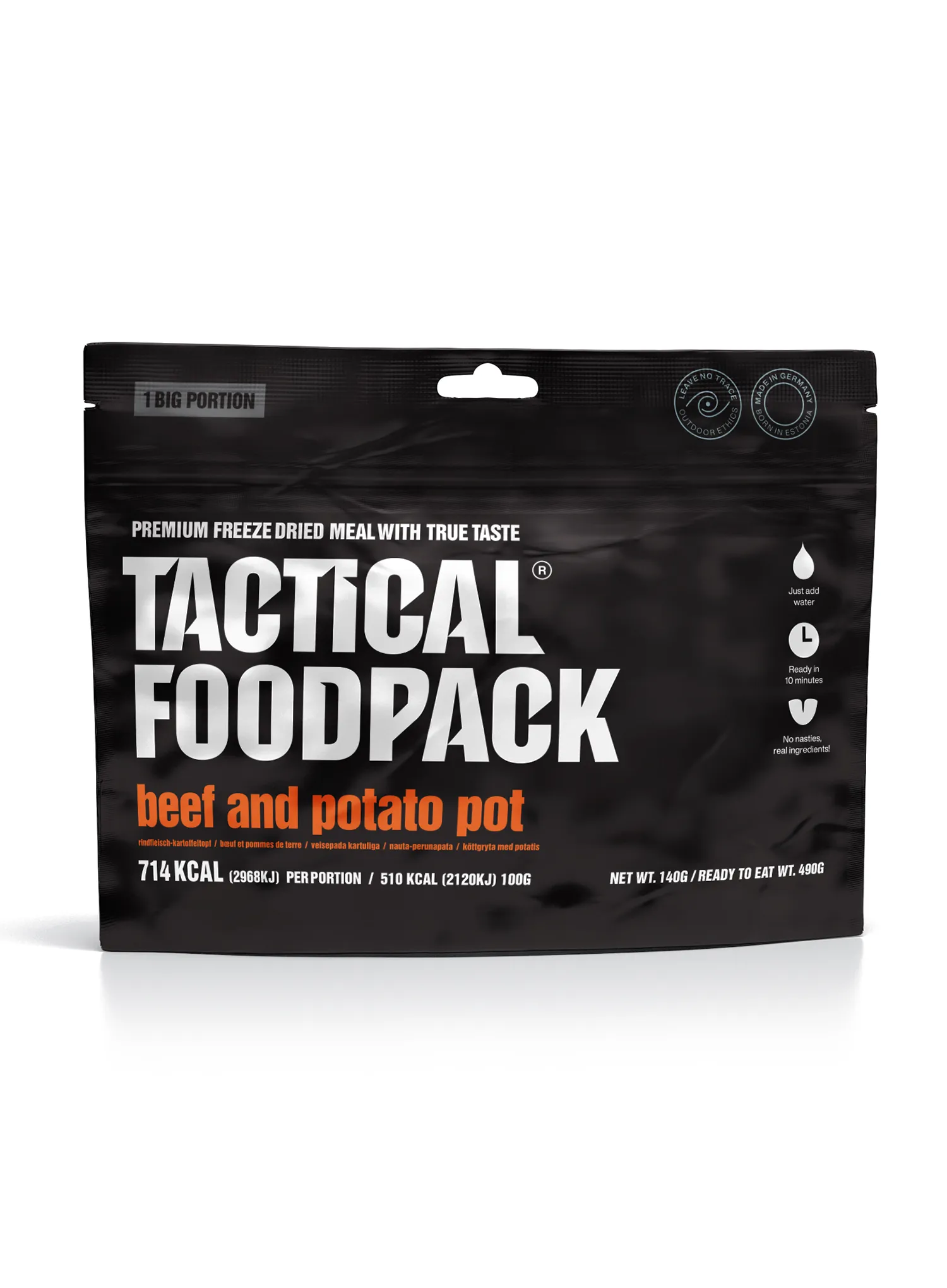 Сублімована Tactical Foodpack Горщик з яловичиною та картоплею 490 g