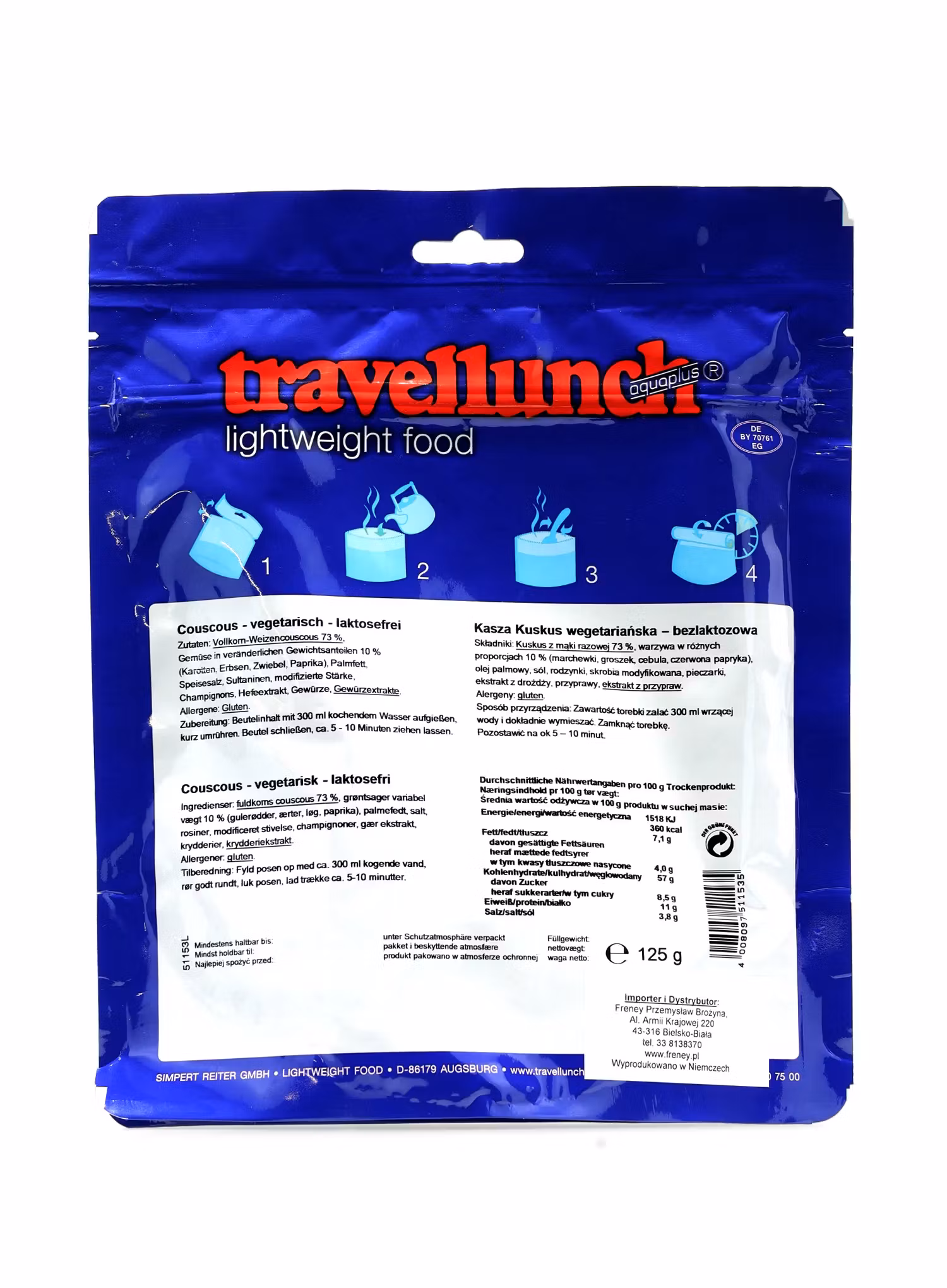 Сублімована Travellunch Vegetarian couscous with vegetables 425 g
