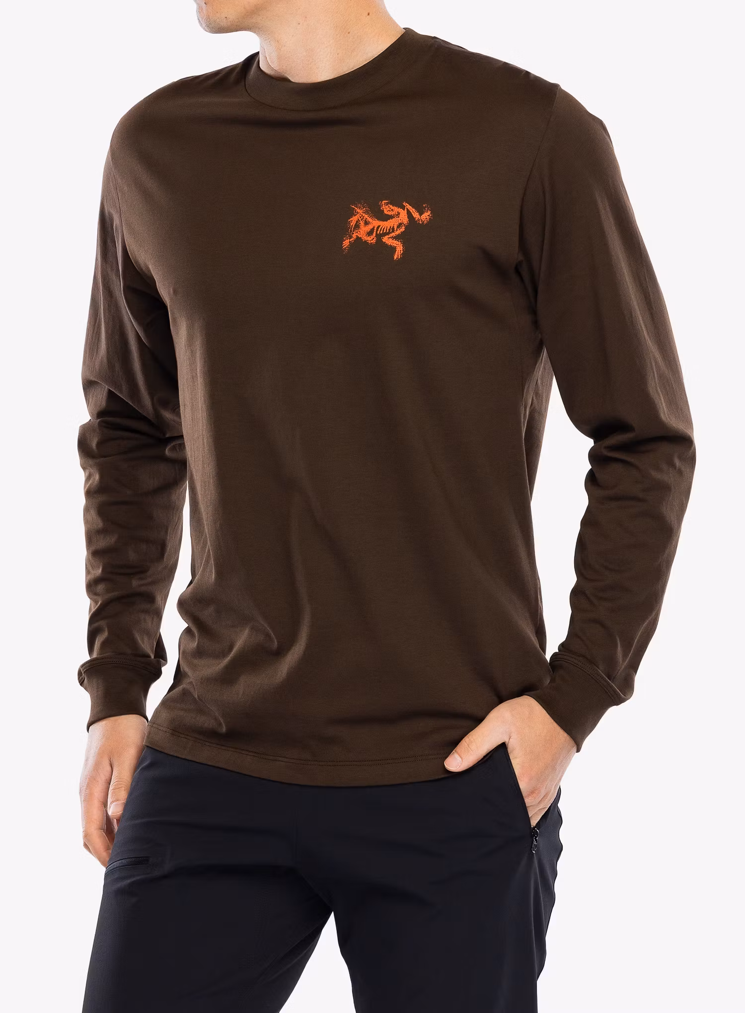 Лонгслів Arcteryx Kragg SL Cotton Bird Tile LS - carob/dynasty