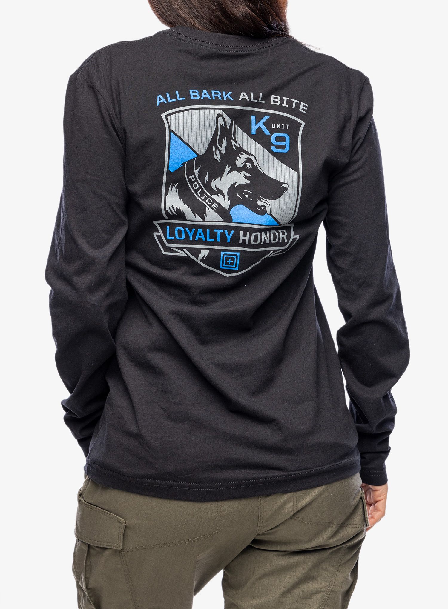Лонгслів жіночий 5.11 All Bark Bite L/S Tee - black