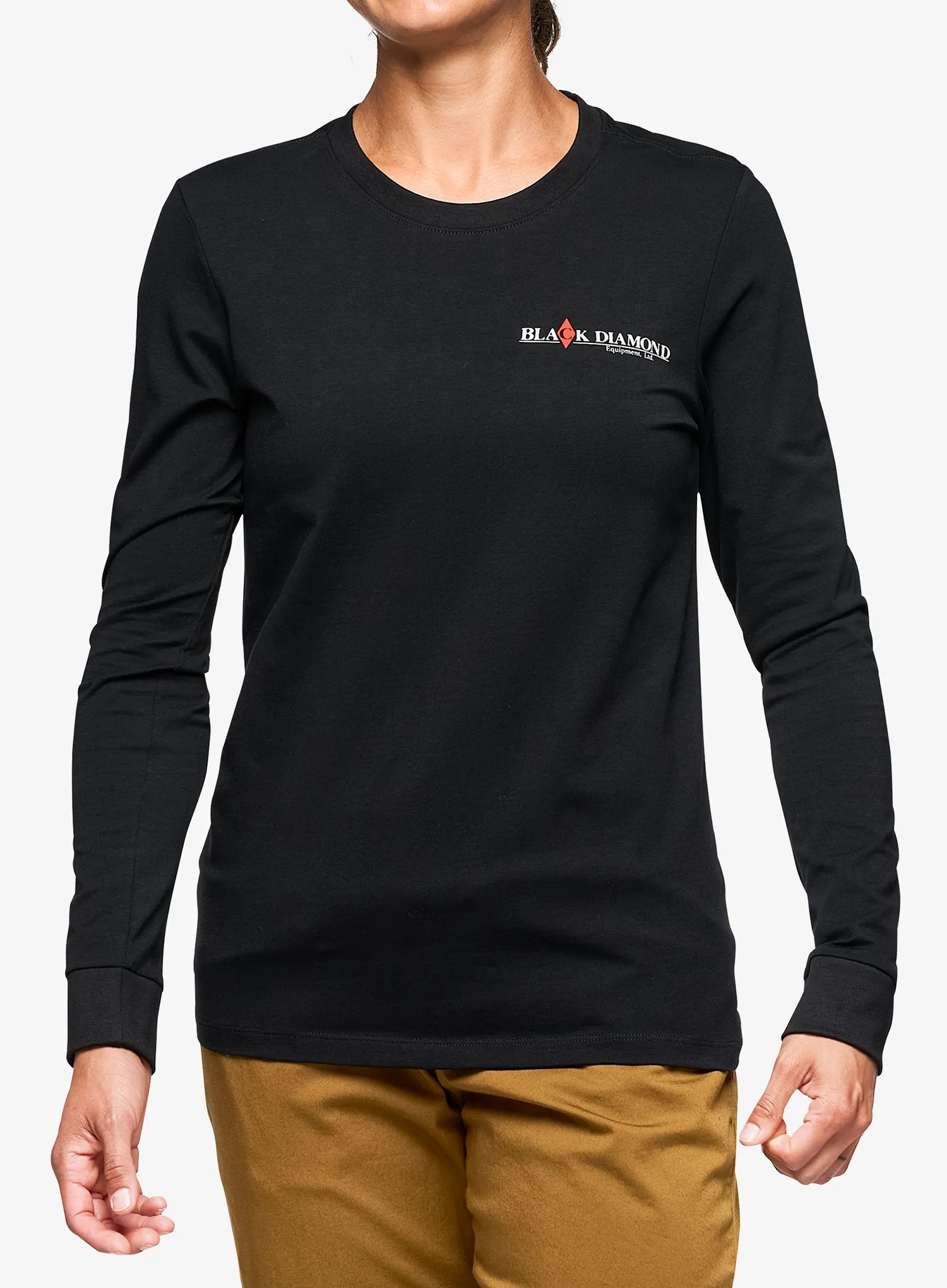 Лонгслів жіночий Black Diamond Heritage Wordmark LS Tee - black
