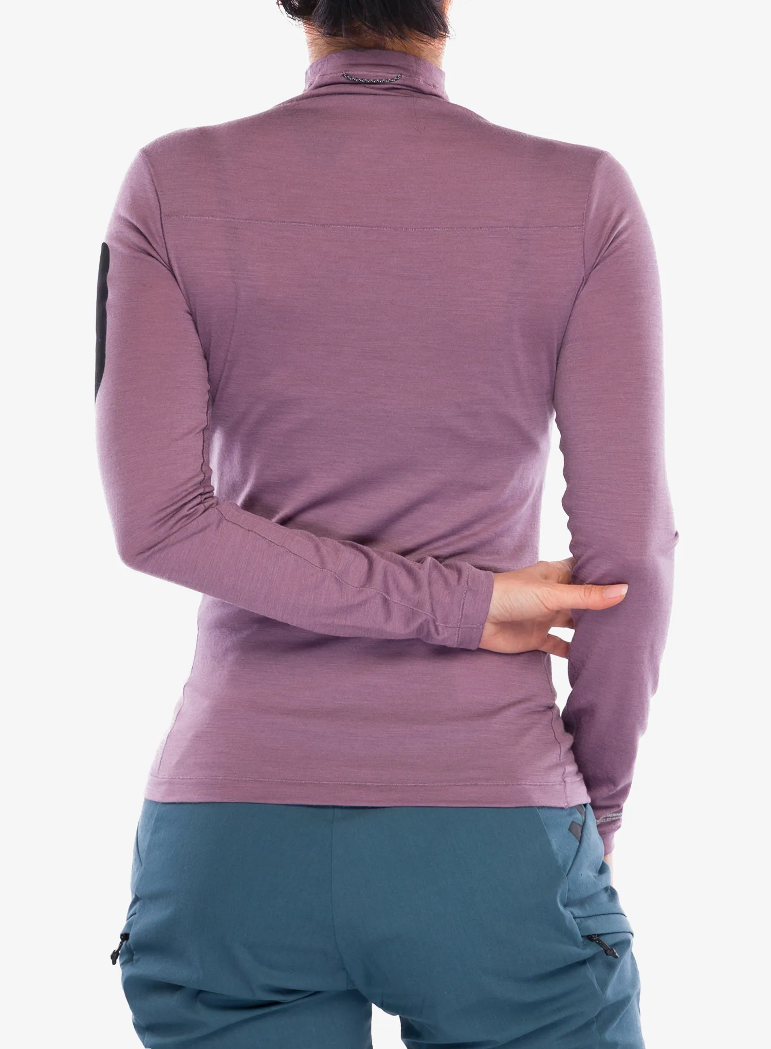 Лонгслів жіночий Mons Royale Diversion Merino Mock Neck Long Sleeve - mauve