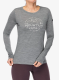 Лонгслів жіночий Super.natural Mountain Girl LS - cashmere grey mel/wht stone