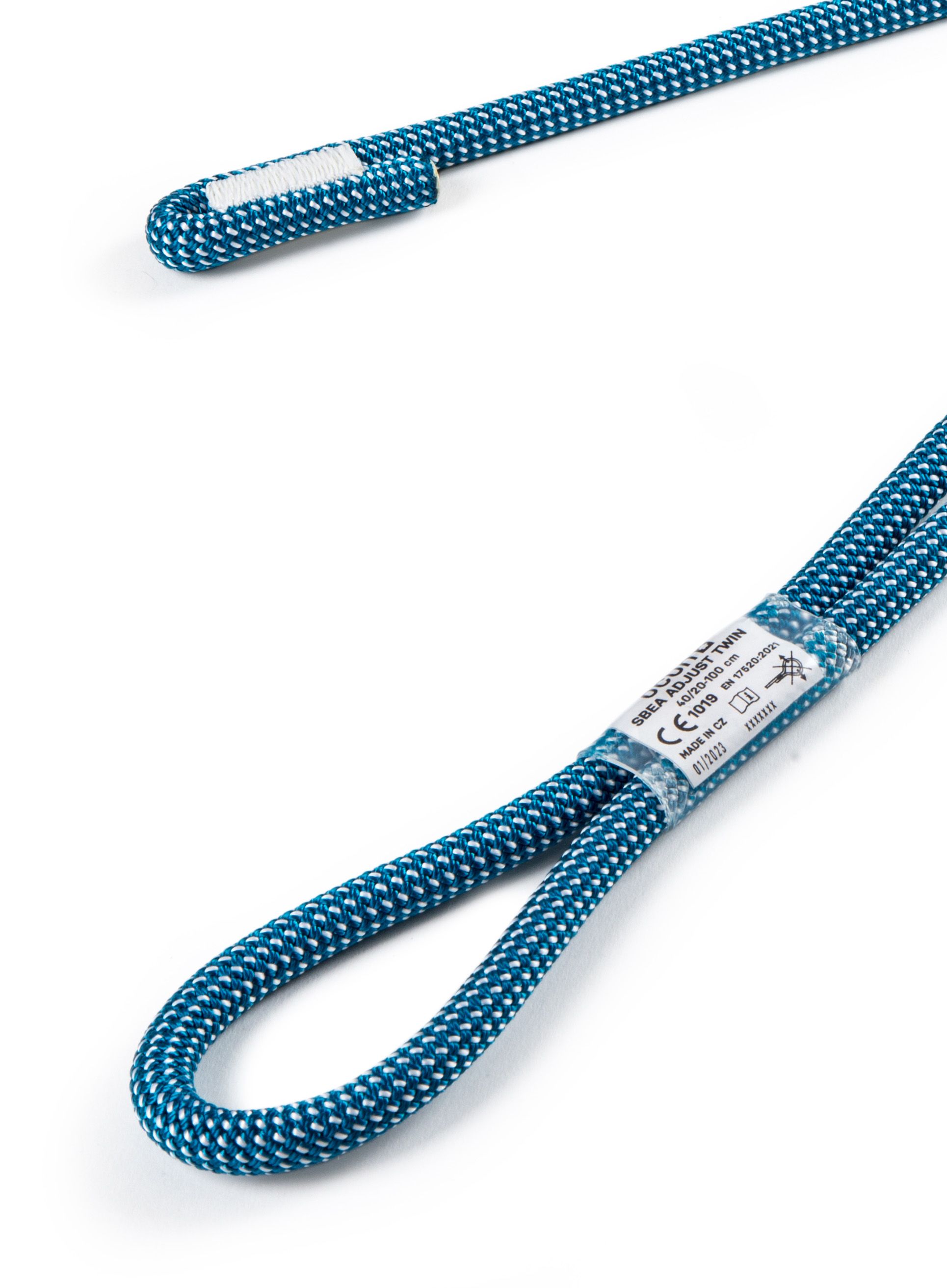 З'єднувальний ремінець Ocun Sbea Adjust Twin 40/20-100 cm - blue/white