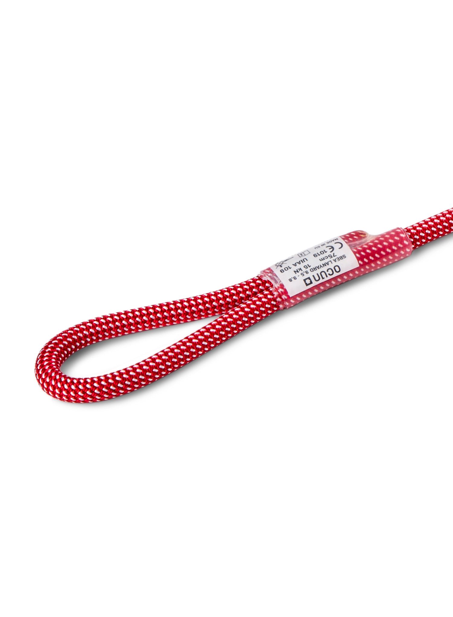 З'єднувальний ремінець Ocun Sbea Lanyard 9,5 mm 75 cm - red/white