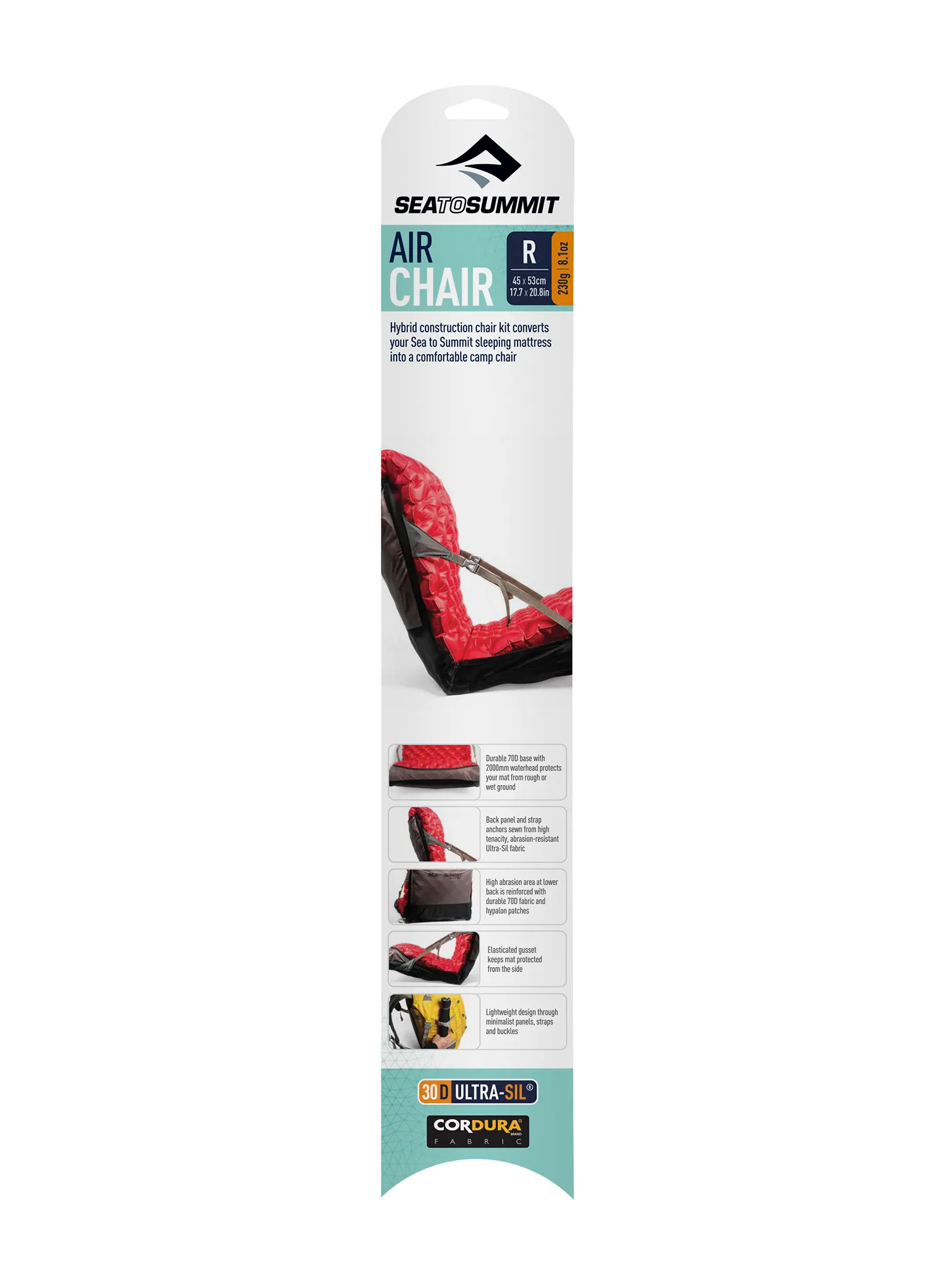 Килимок для сидіння Sea to Summit Air Chair R - grey