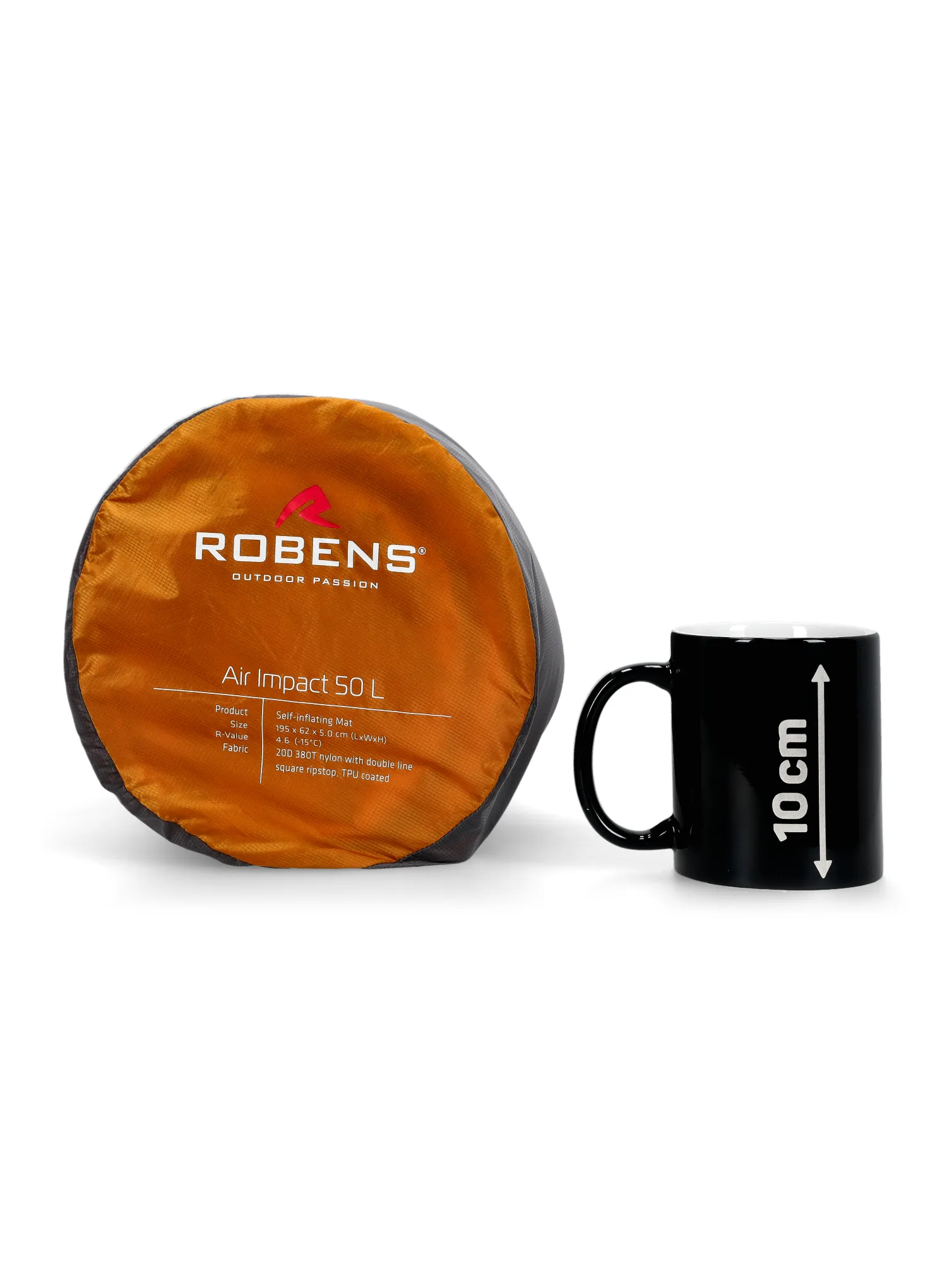 Килимок самонадувний Robens Air Impact 50 L - yellow