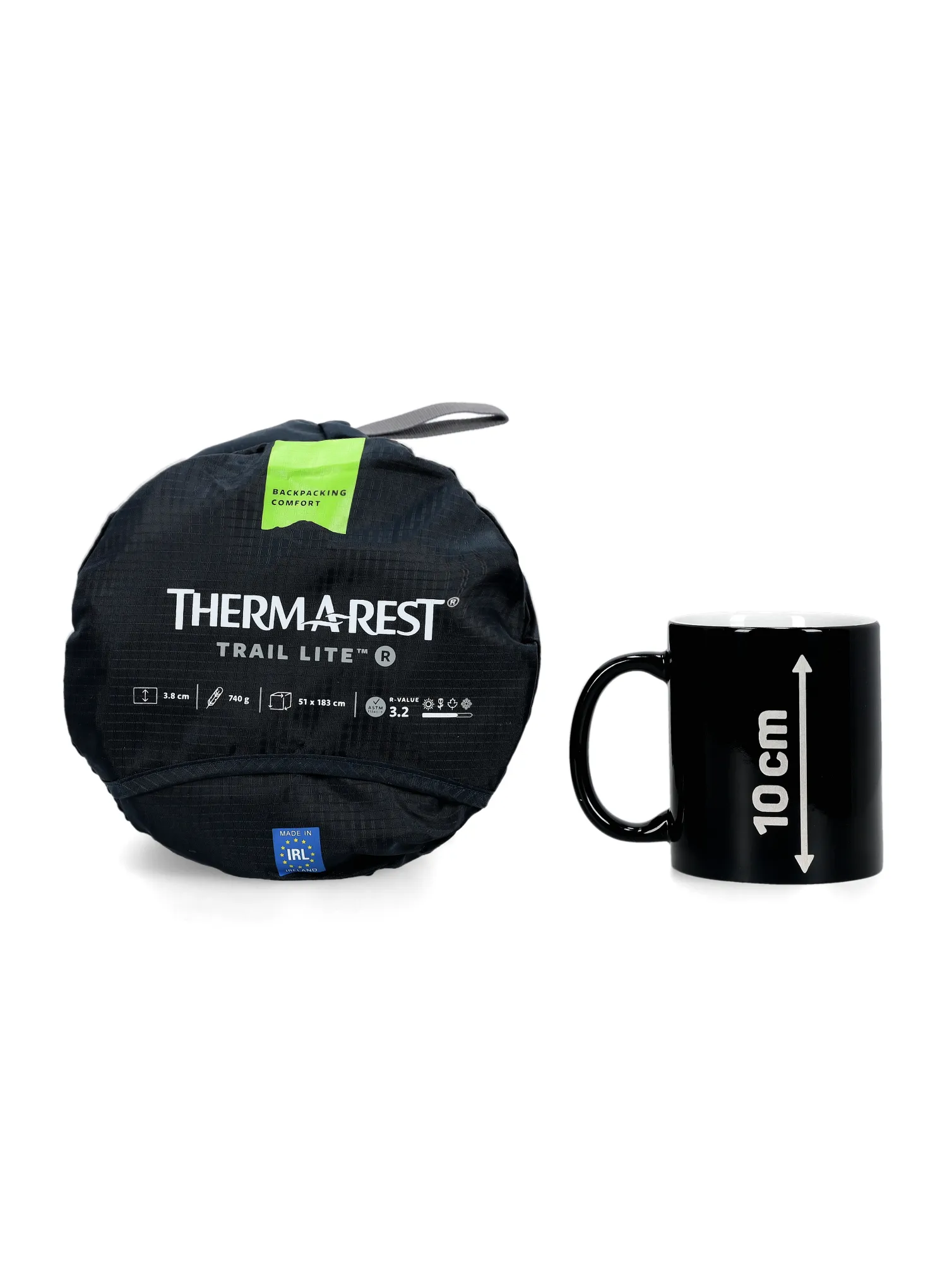 Килимок самонадувний Therm a Rest Trail Lite R - trooper grey