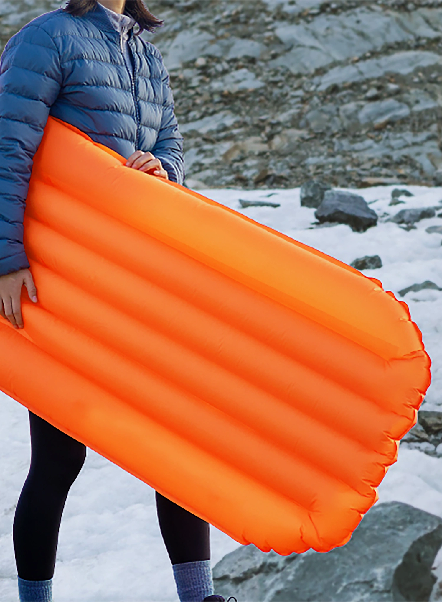 Матрац надувний Flextail Zero Mattress R05 Mummy - orange/orange