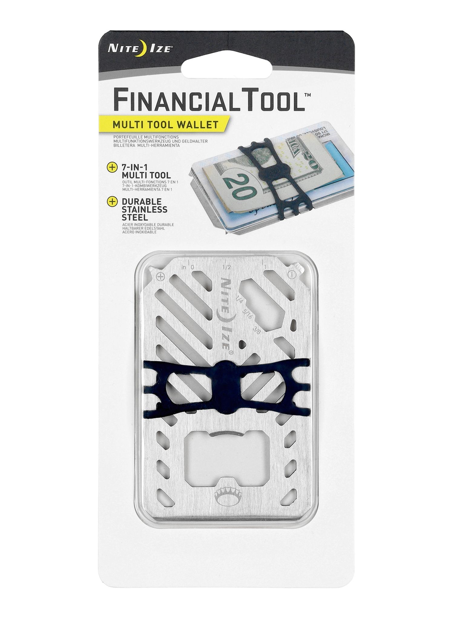 Мультитул Nite Ize FinancialTool Multi Tool Wallet - steel