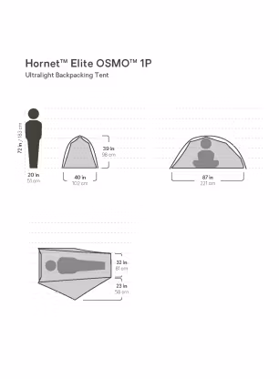 Намет 1-місний Nemo Hornet Elite OSMO 1P
