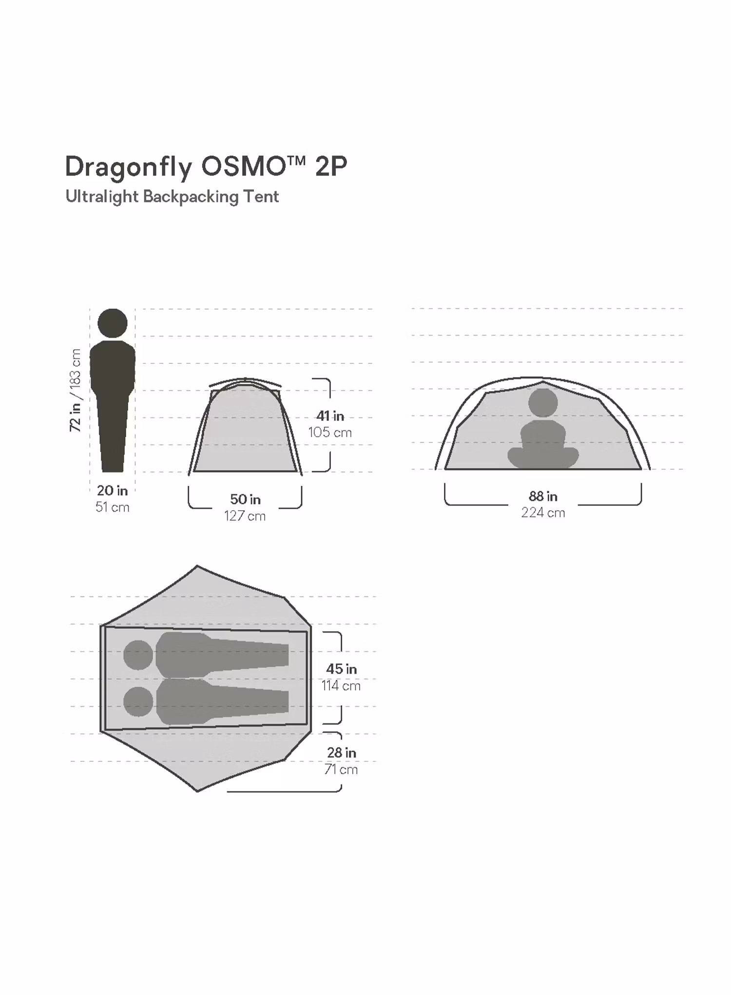 Намет 2-місний Nemo Dragonfly OSMO 2P