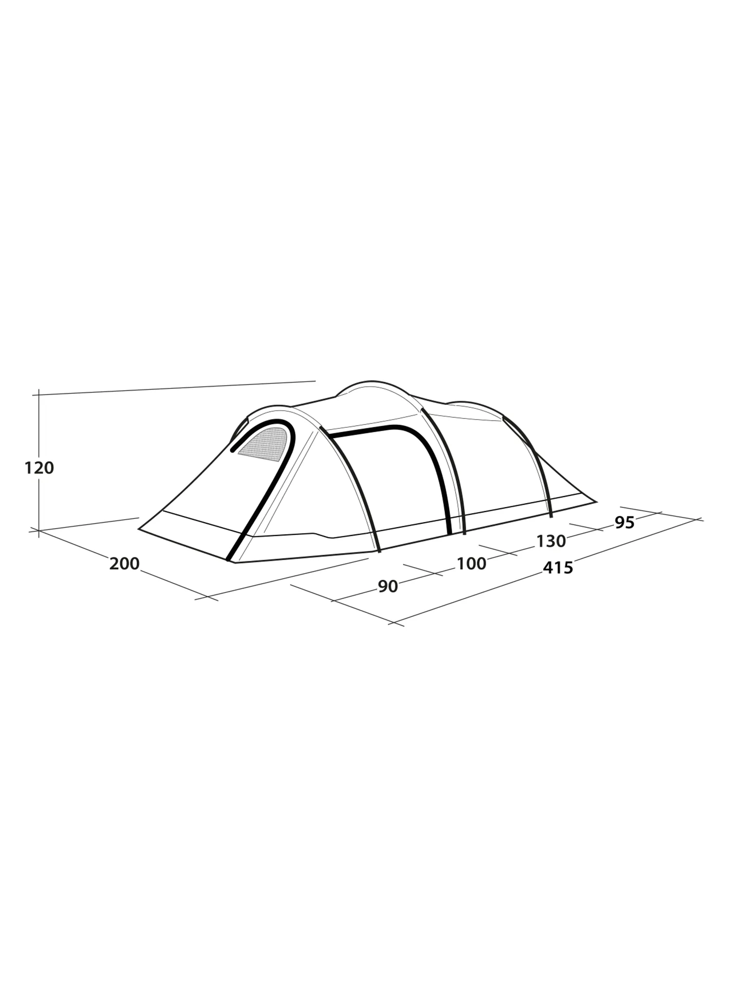 Намет 3-місний Outwell Earth 3 Plus